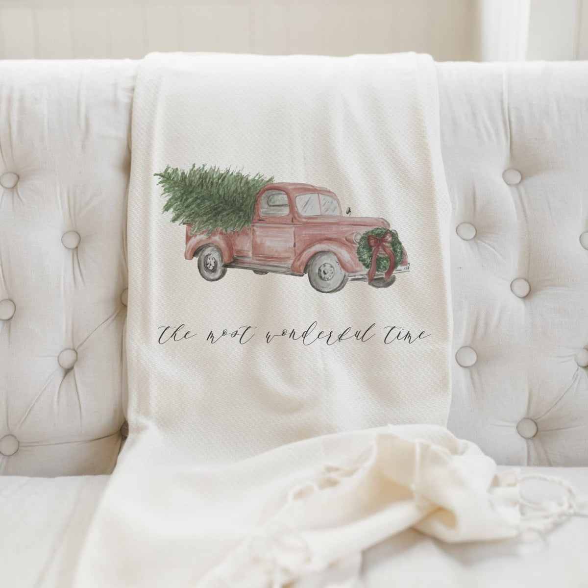 Throw Blankets - The Most Wonderful Time Watercolor