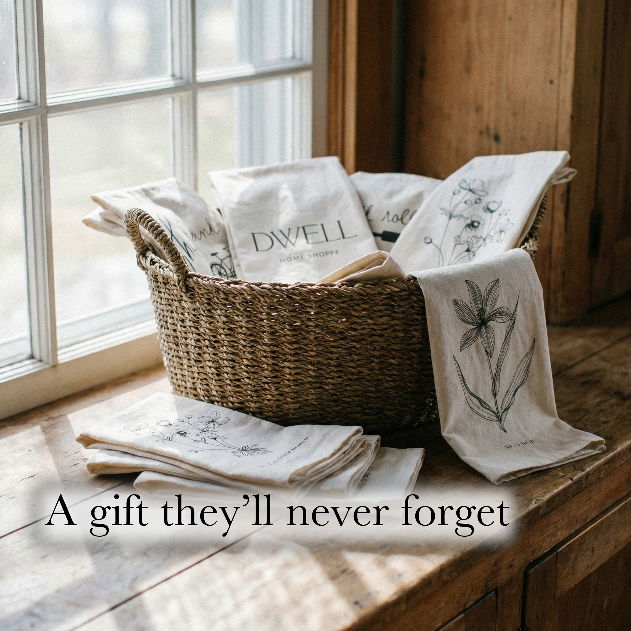 Tea Towel - Home is Wherever Mom Is