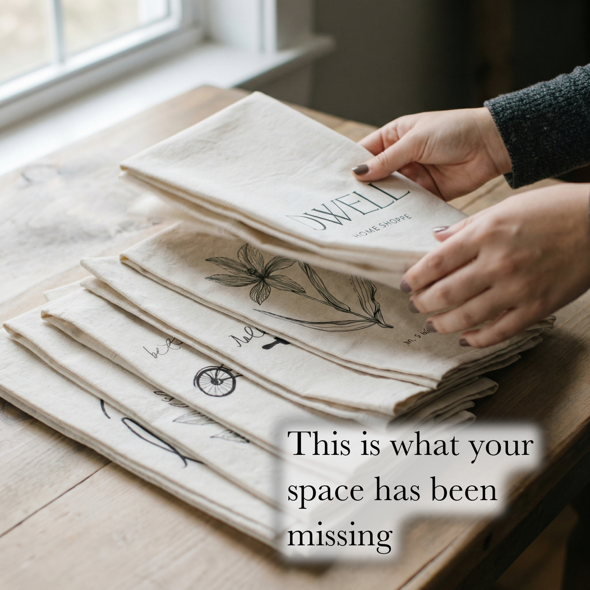 Tea Towel - The Most Wonderful Time Watercolor