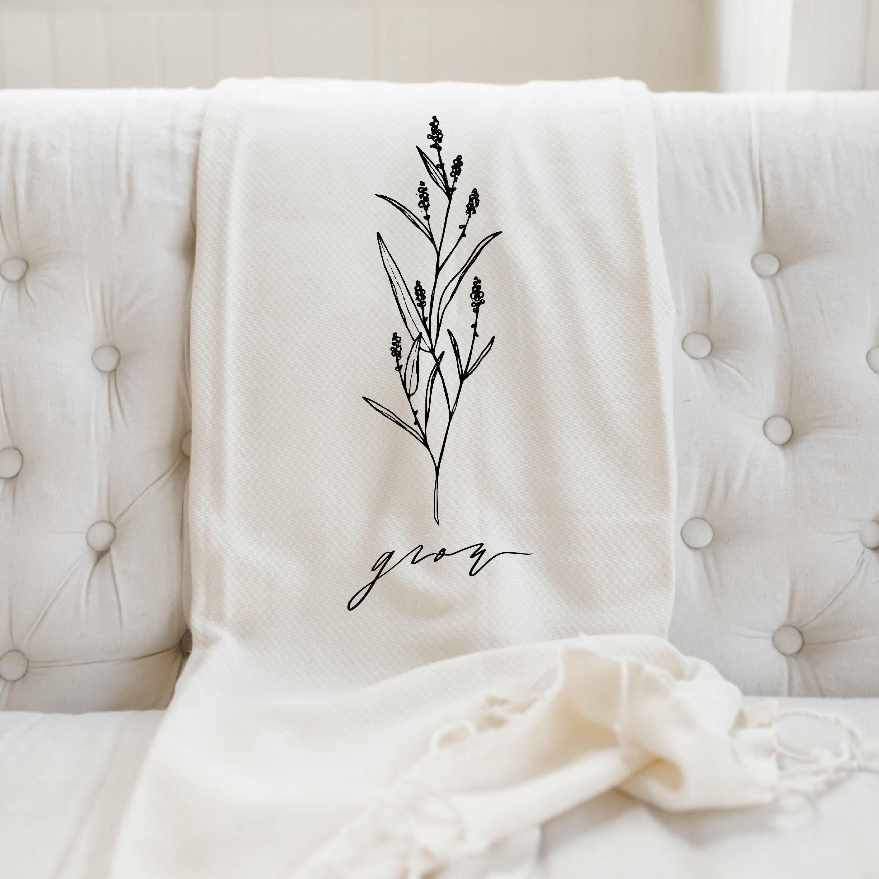 Throw Blankets - Grow Wildflower