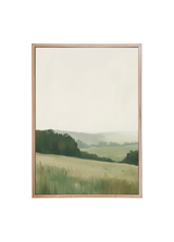 Hillside Pastures Wood Framed Print