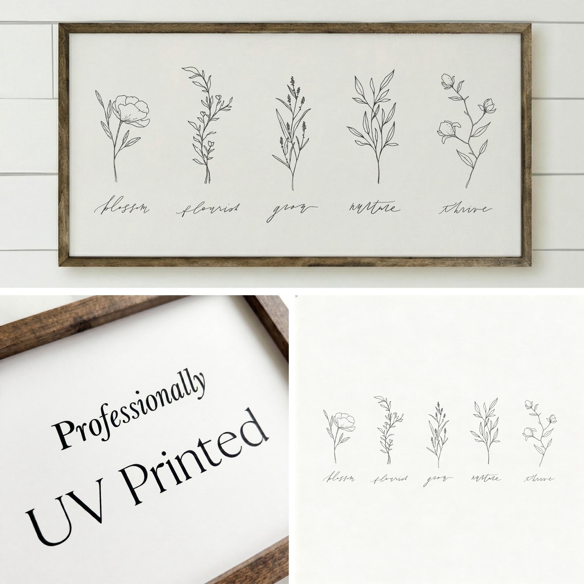 Wooden Frames - Wildflowers