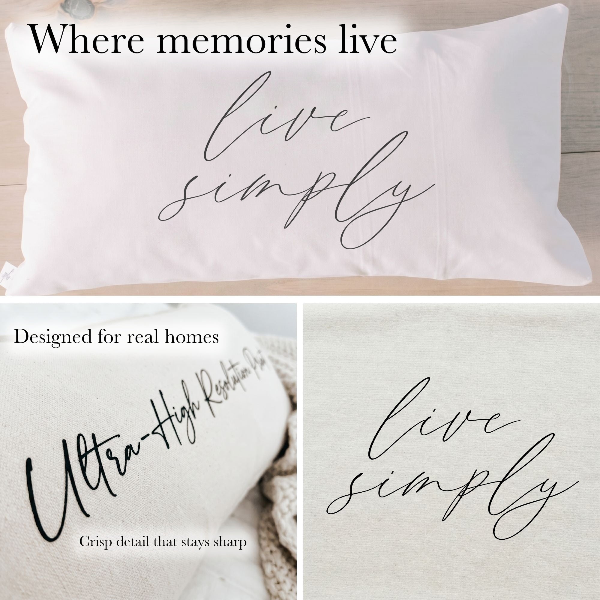 Lumbar Pillows - Live Simply