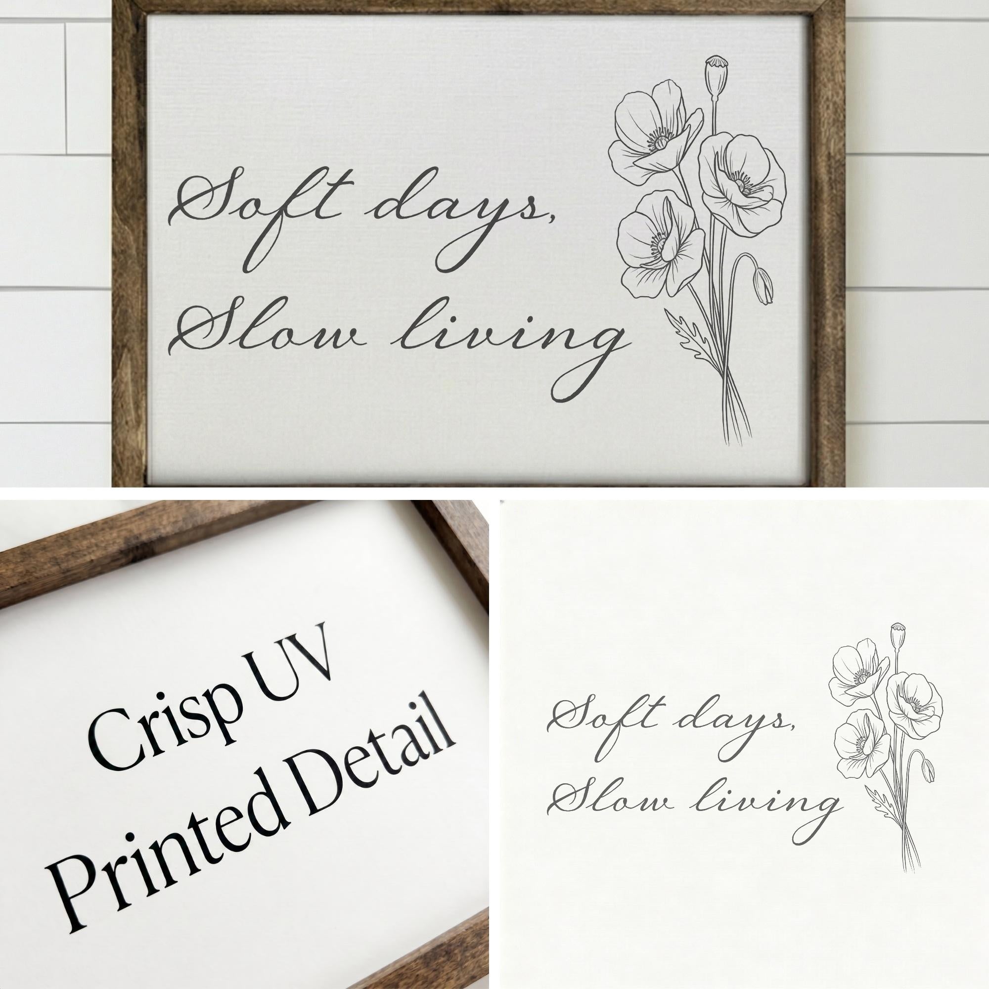 Wooden Frames - Soft days slow living