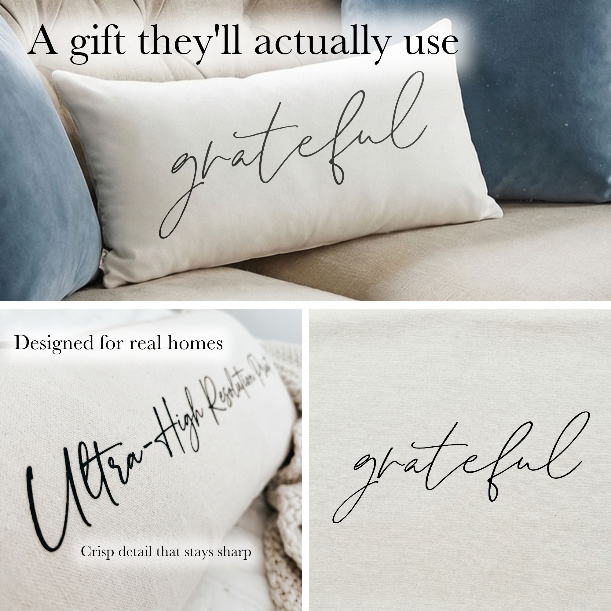 Lumbar Pillows - Grateful