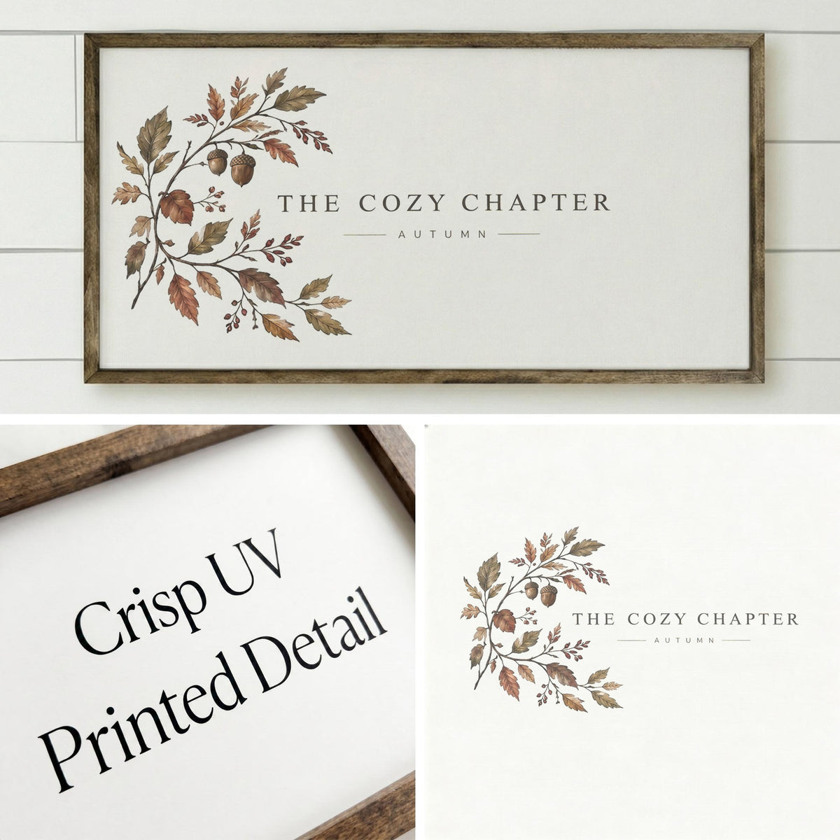 The Cozy Chapter Book Nook Autumn Sign
