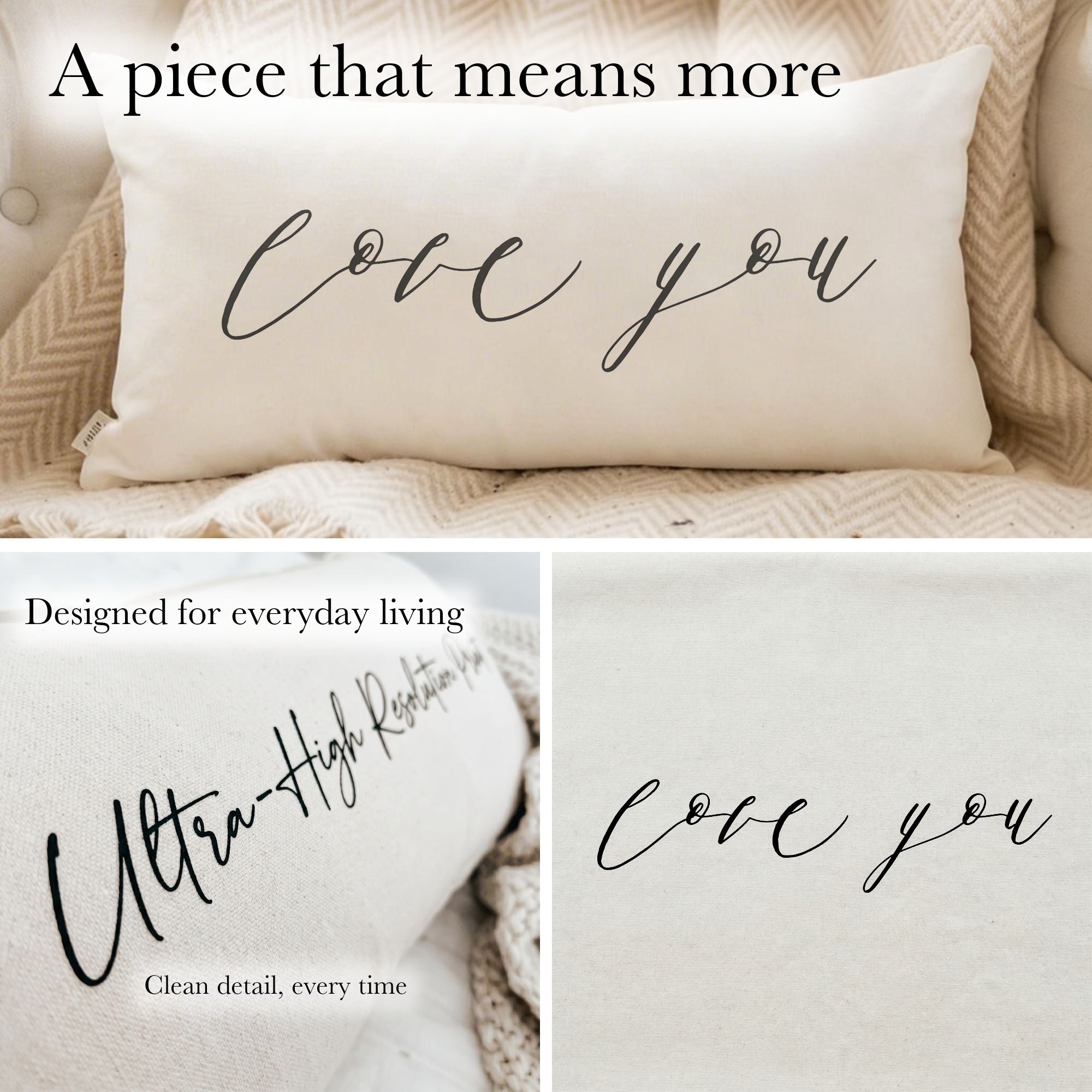 Lumbar Pillows - Love You