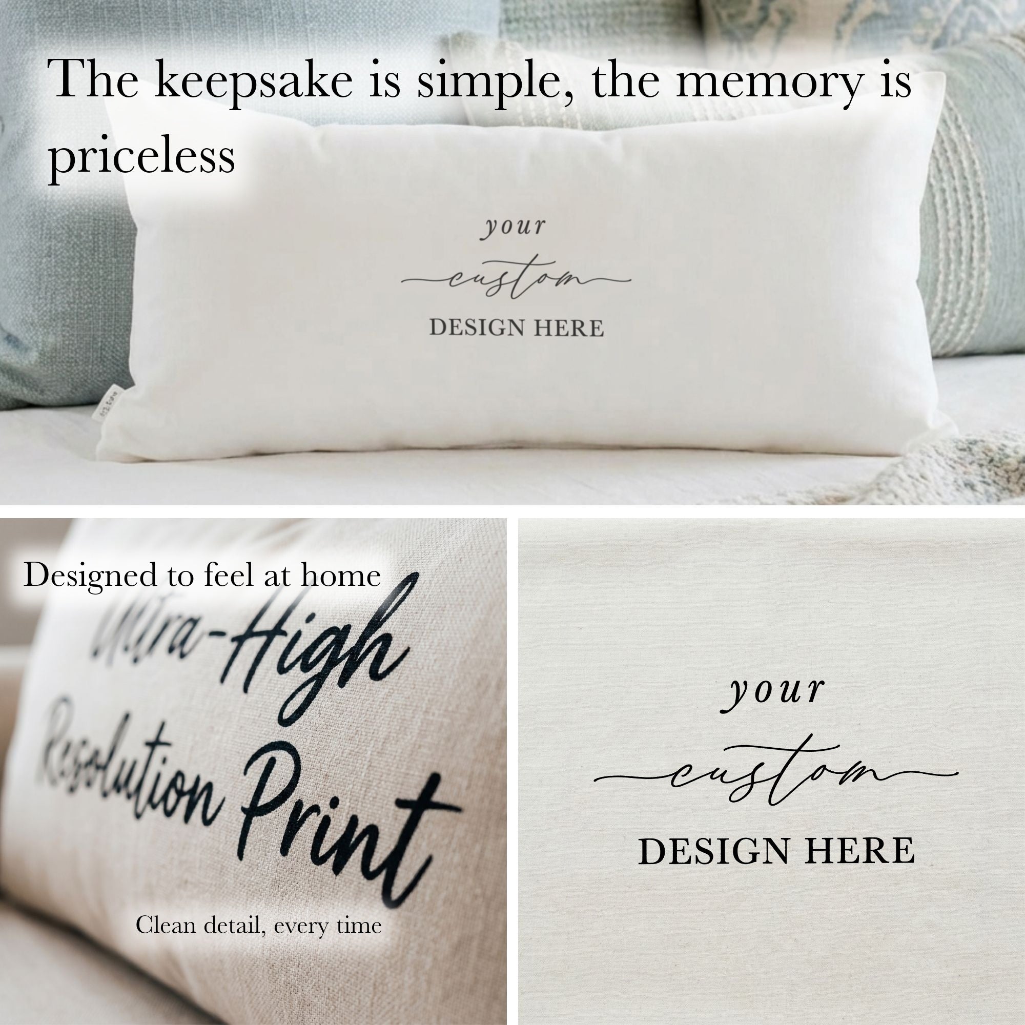 Custom Lumbar Pillows - Custom Design