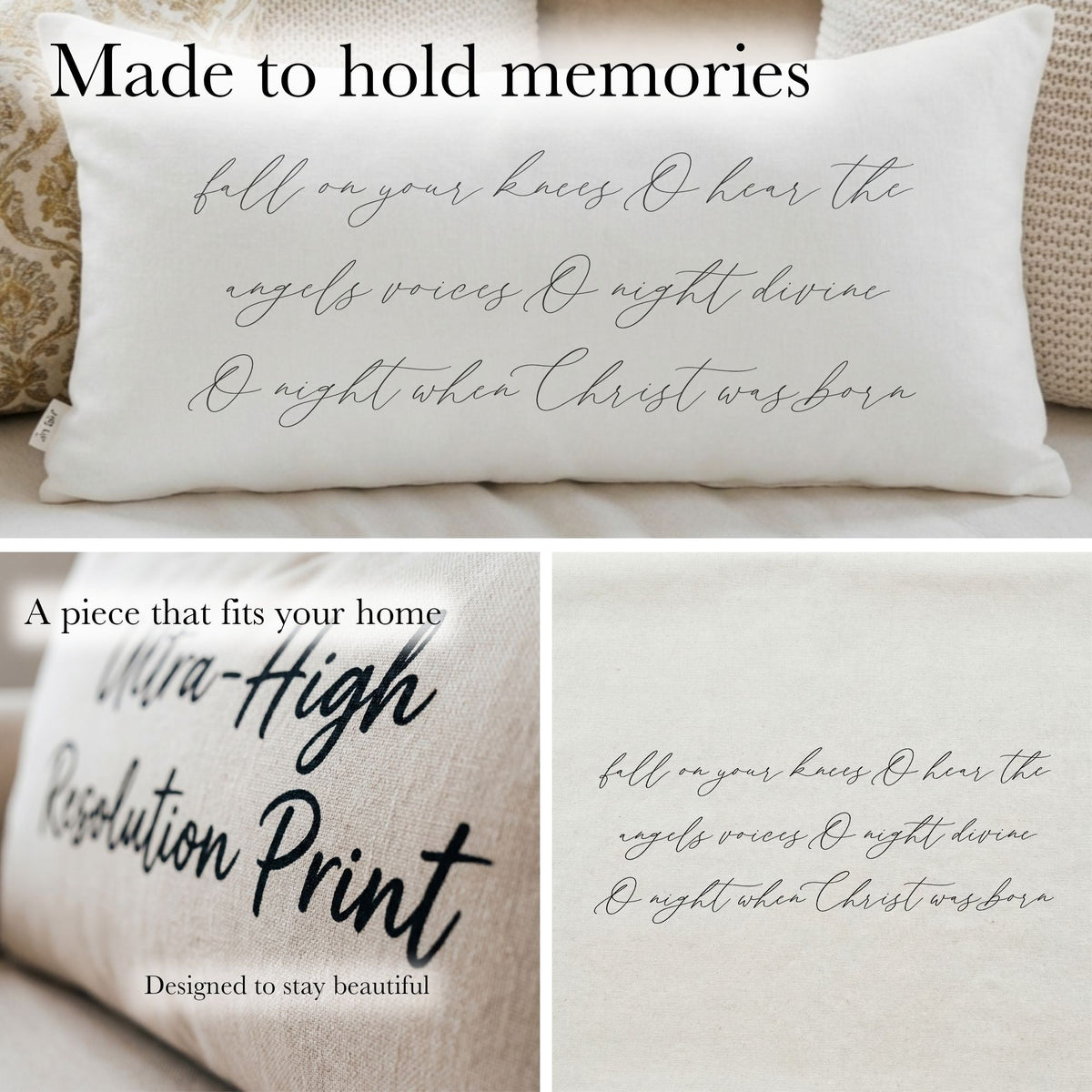 Lumbar Pillows - O Night Divine Hymn