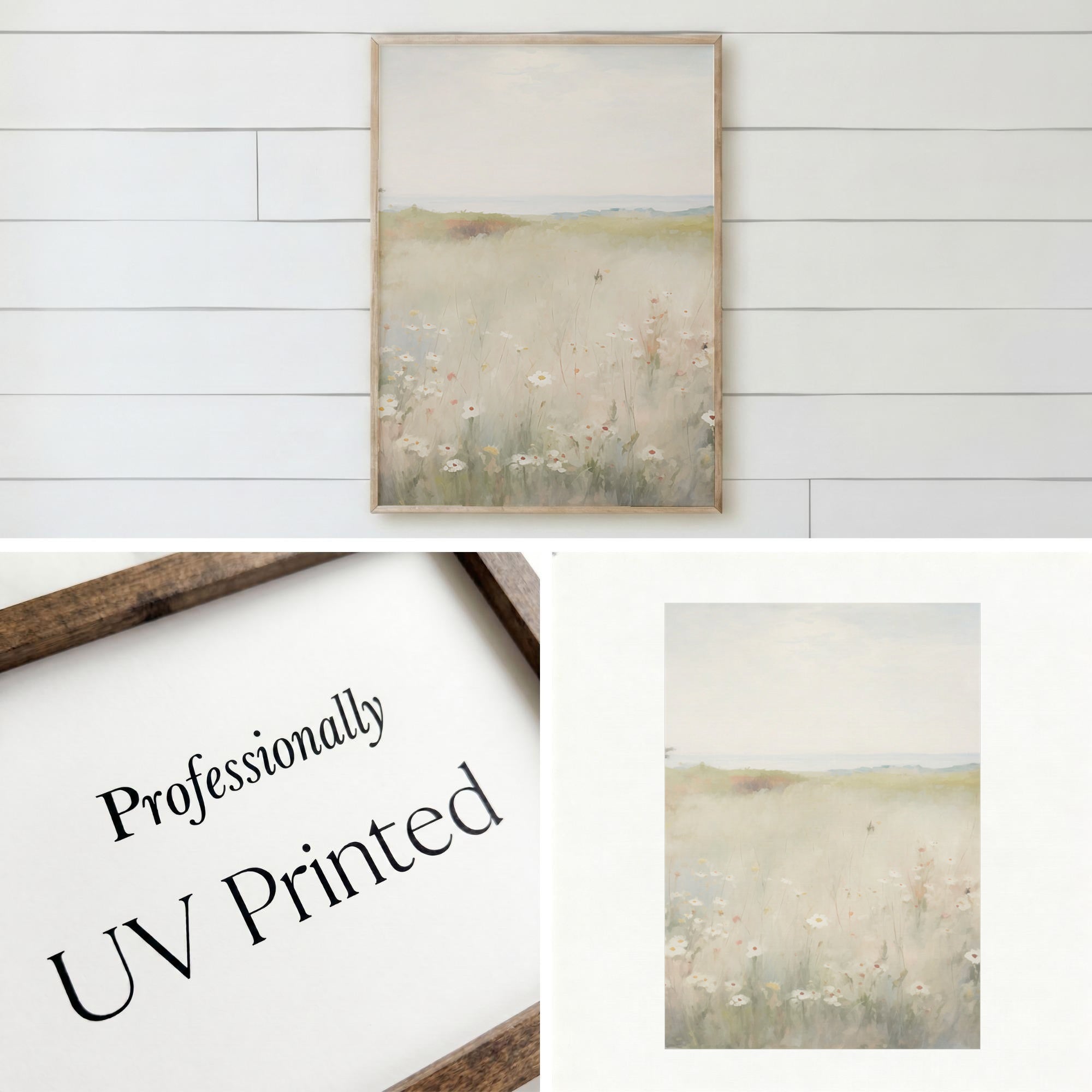 Wooden Frames - Dainty Autumn Daisys