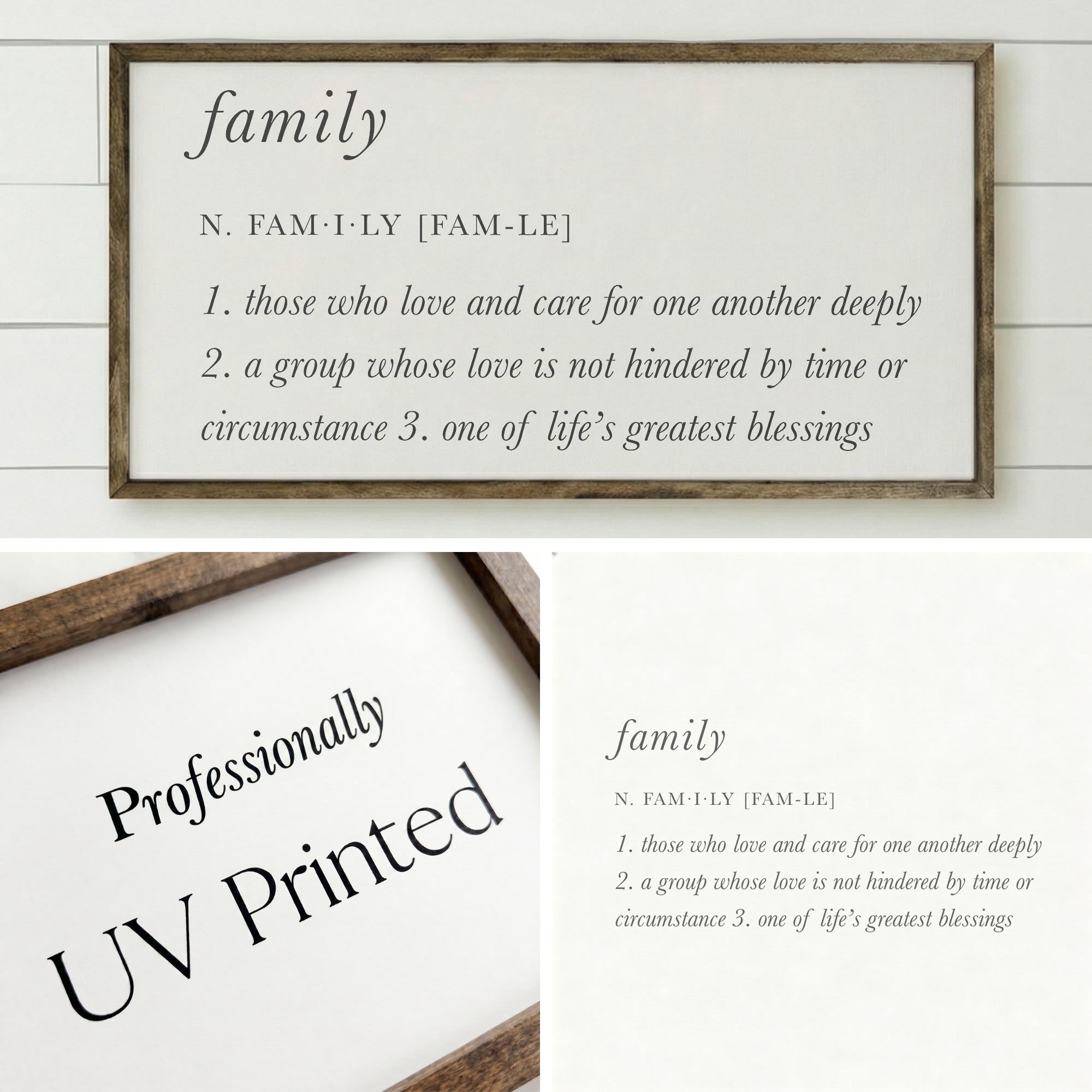 Wooden Frames - Family Definition