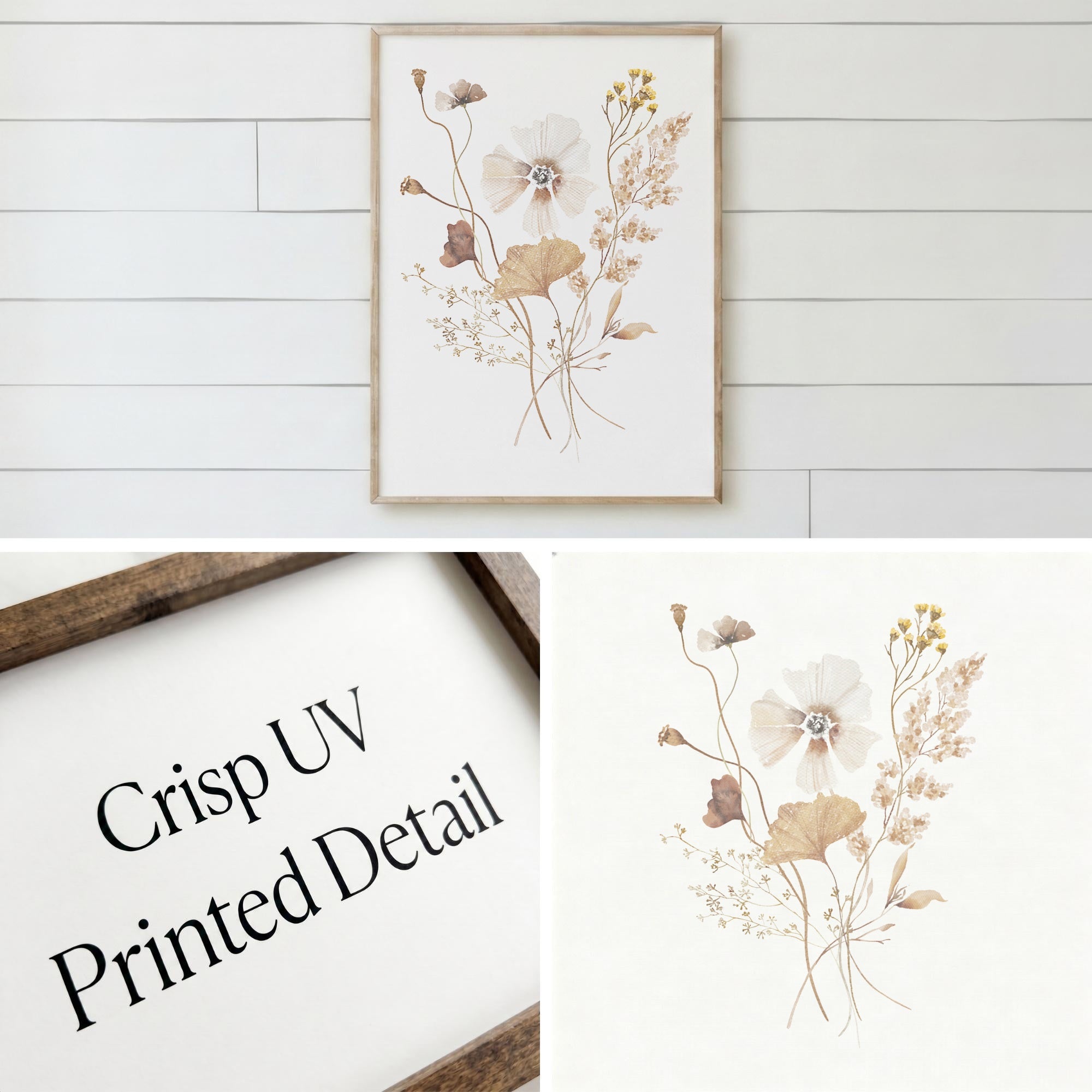 Wooden Frames - Autumn Wildflower Bouquet