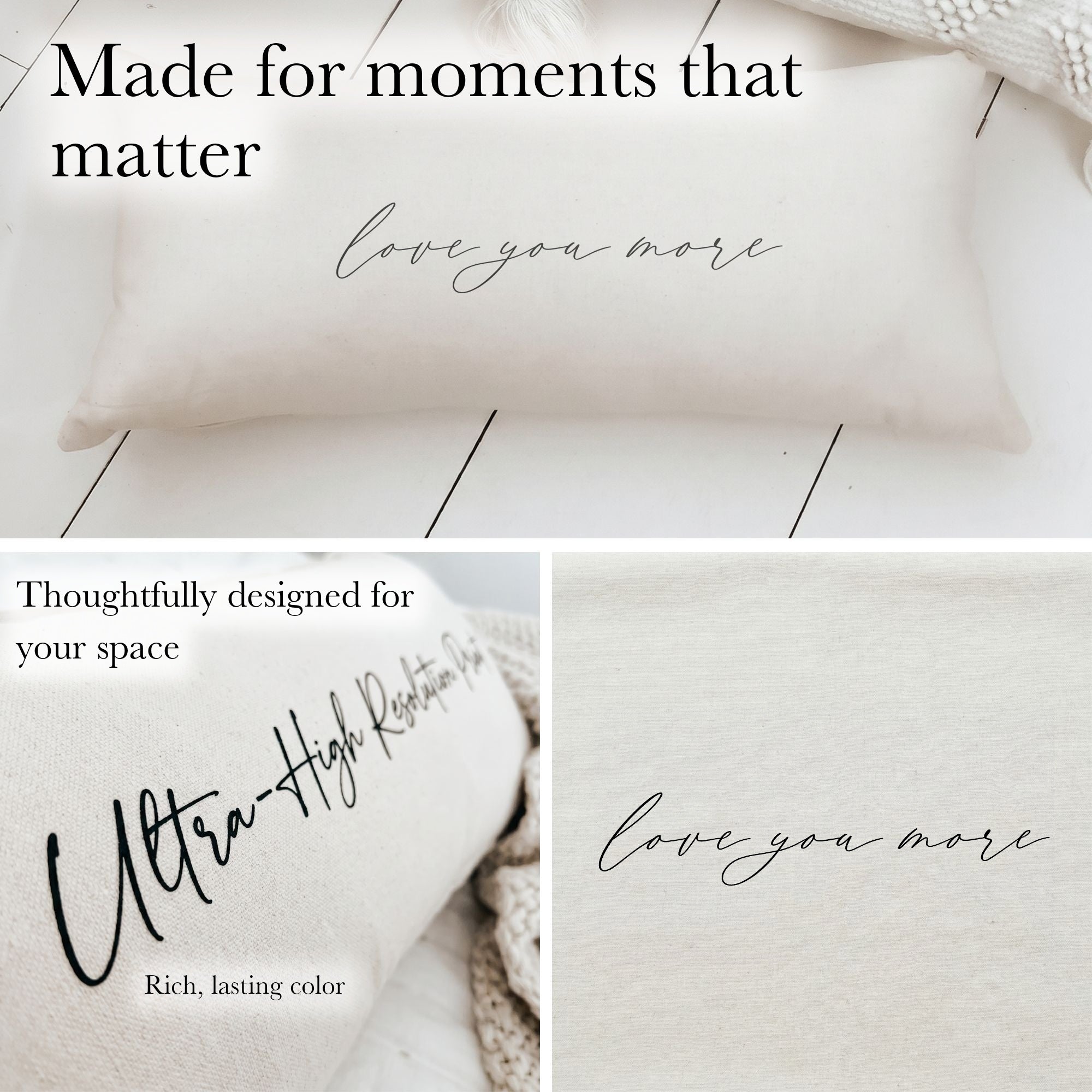 Lumbar Pillows - Love You More
