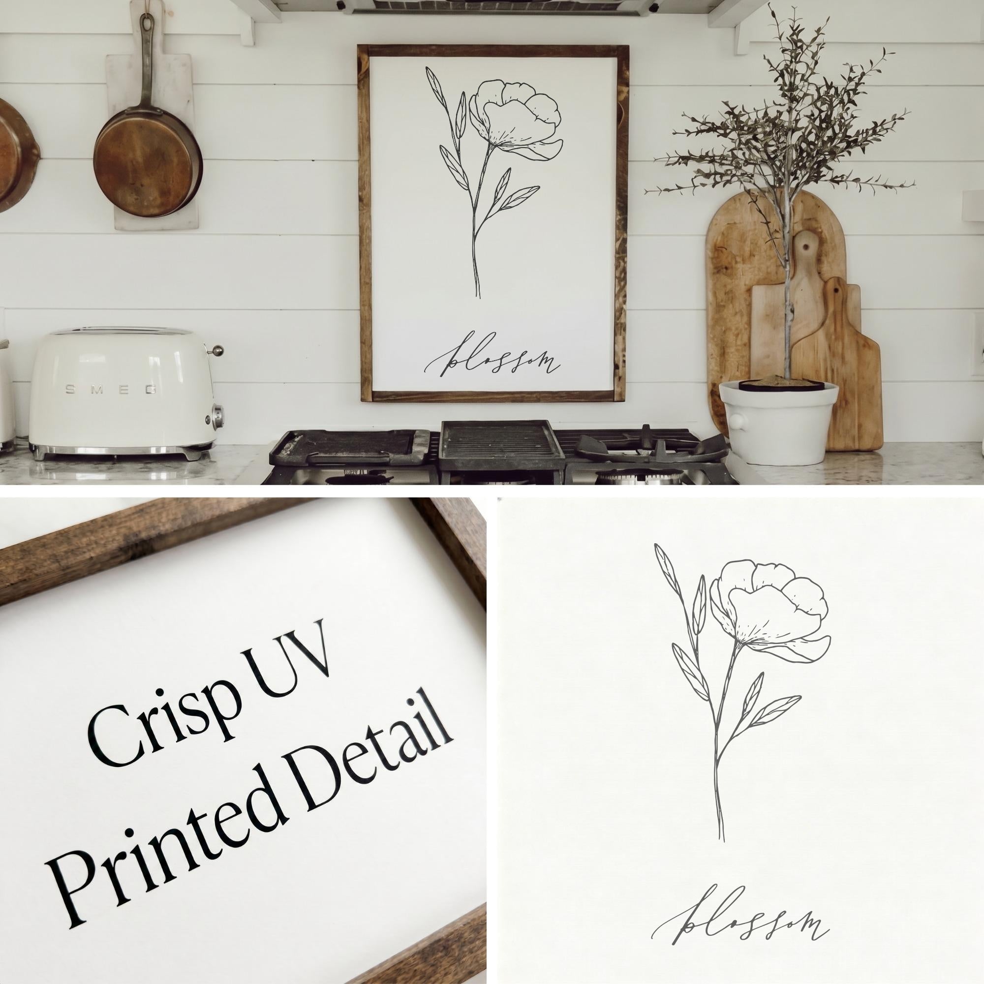 Wooden Frames - Blossom Wildflower