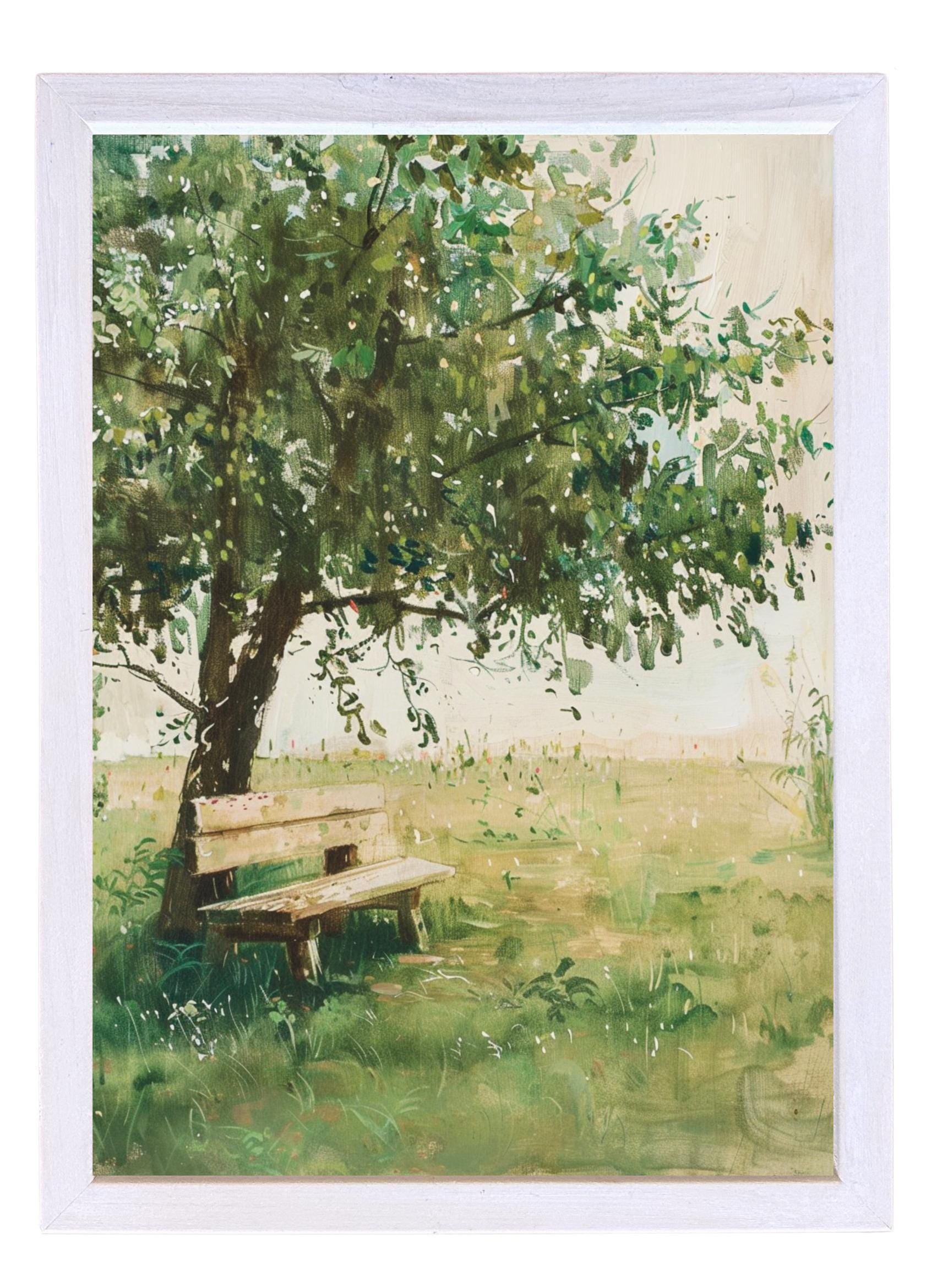 Wooden Frames - Shaded Bench