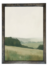 Hillside Pastures Wood Framed Print