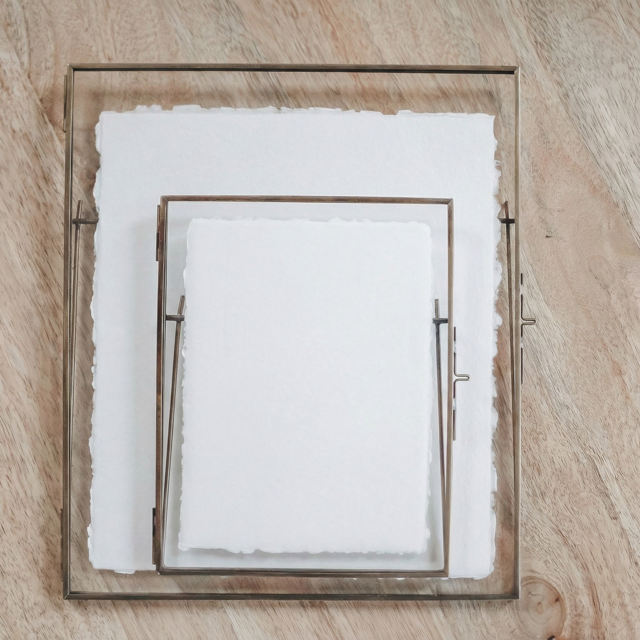 Glass Table Frames & Cards - Spring Cross
