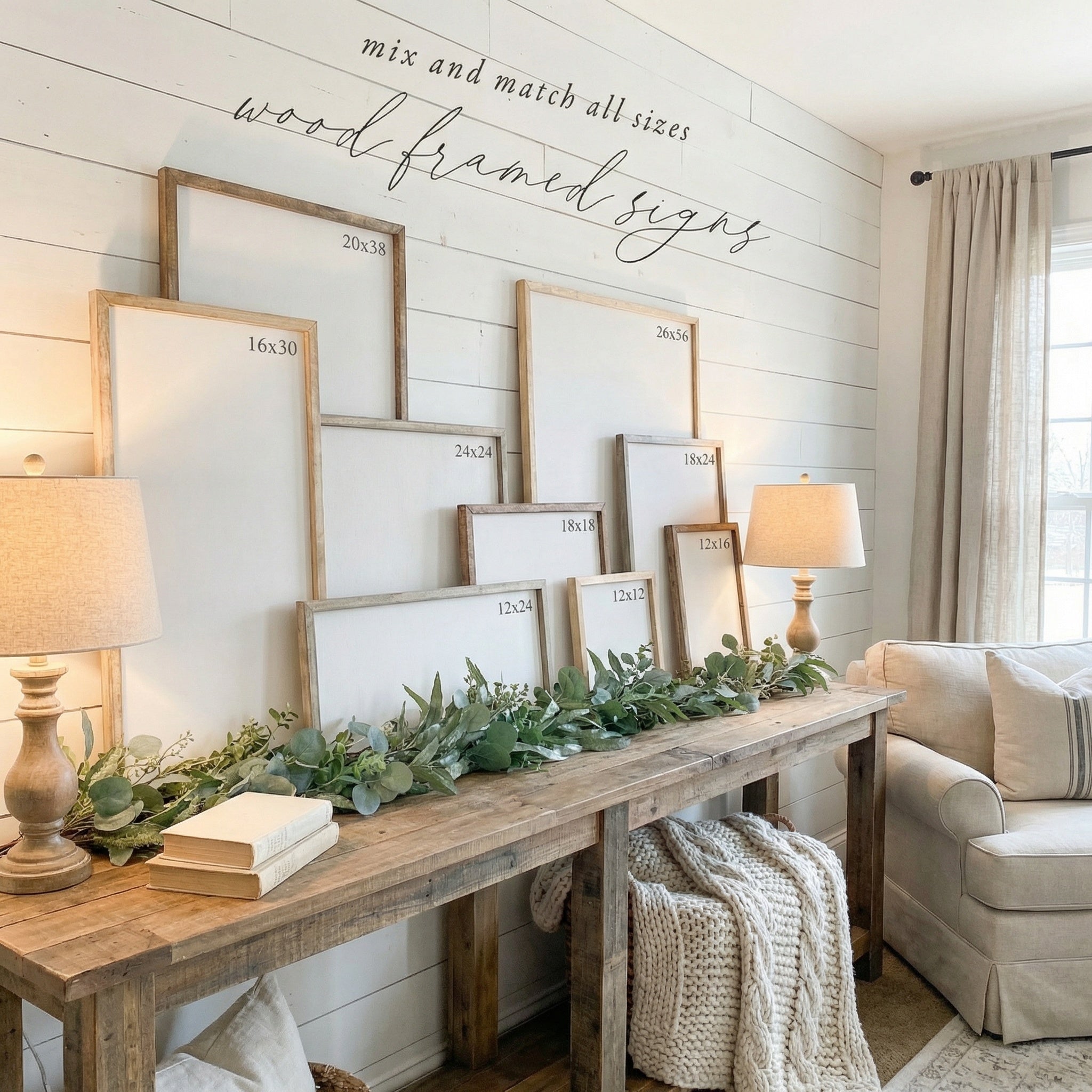 Wooden Frames - He First loved Wreath