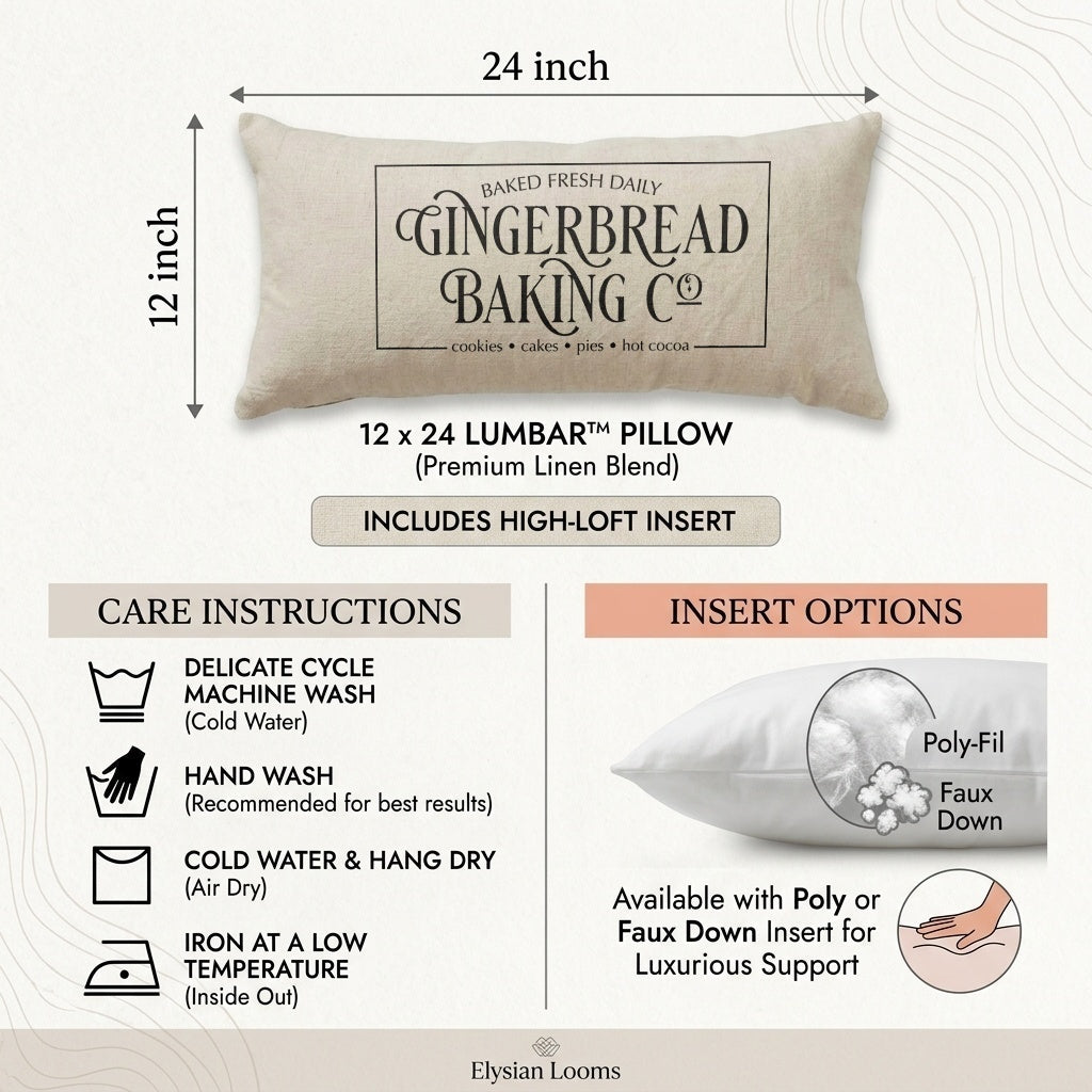 Lumbar Pillows - Gingerbread baking