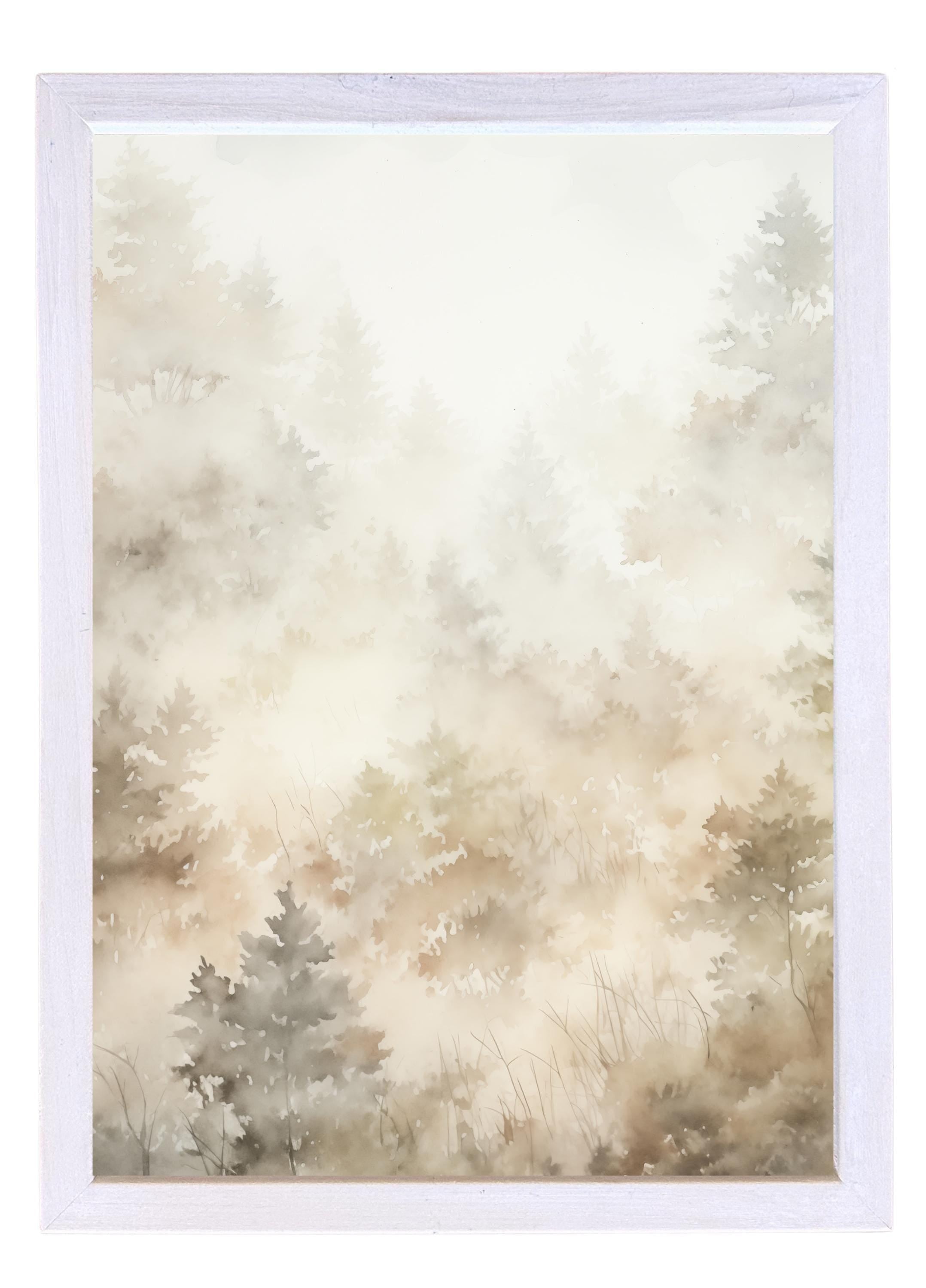 Wooden Frames - Neutral Tree Pattern