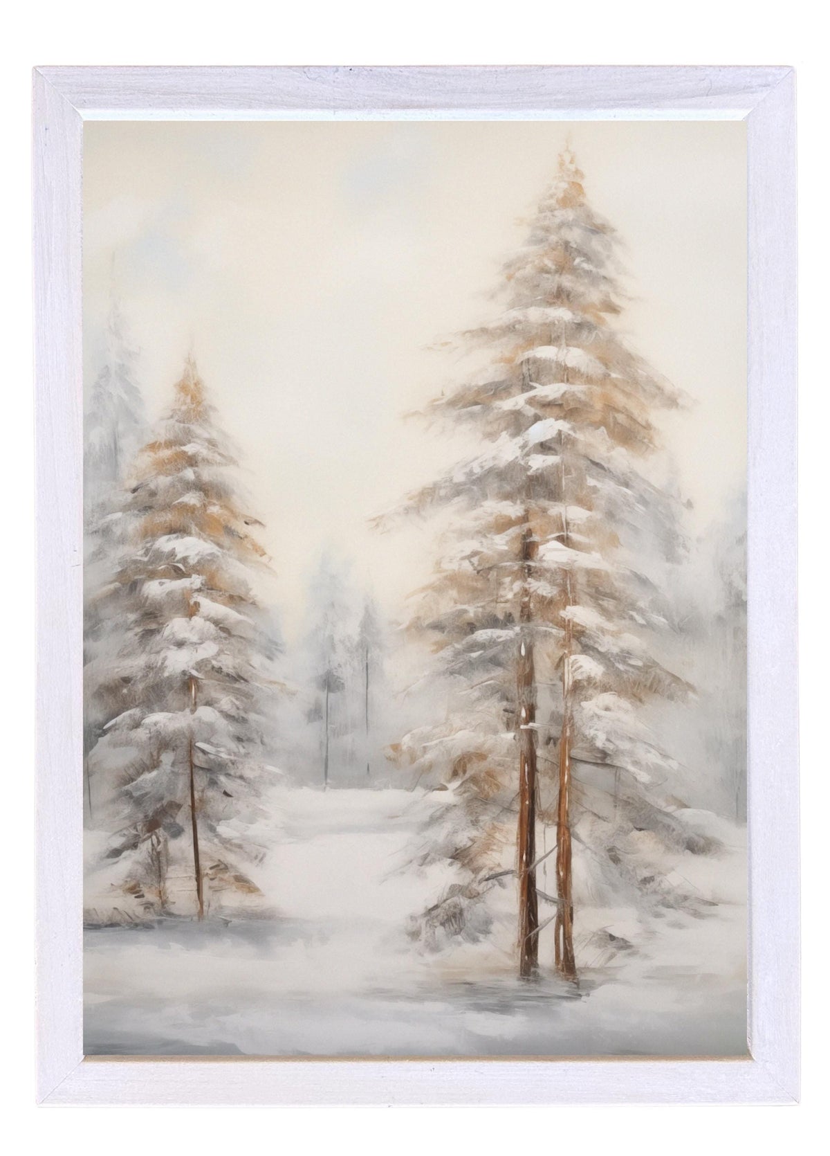 Wooden Frames - Snow Dusting
