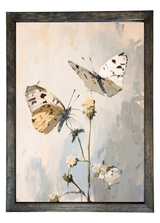 Butterfly Stem Wood Framed Print