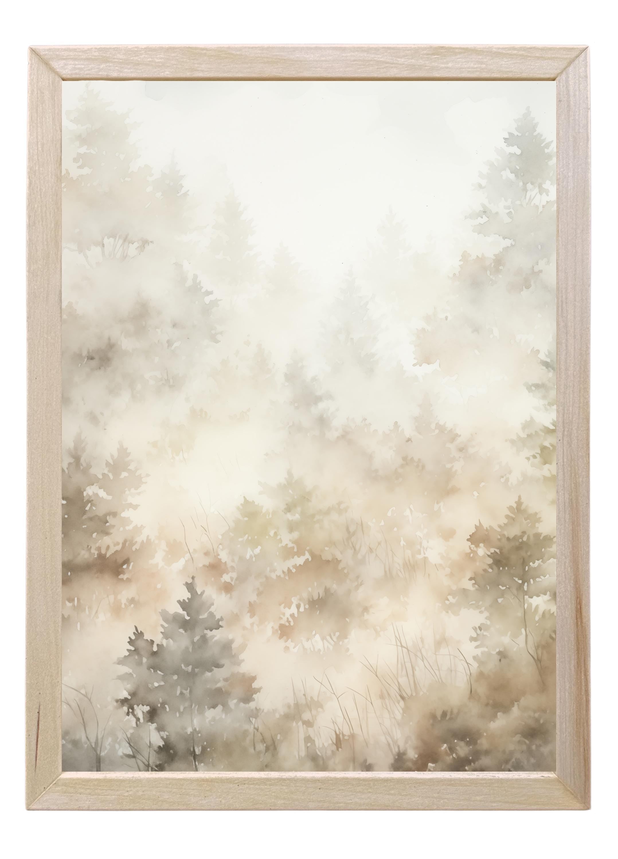 Wooden Frames - Neutral Tree Pattern