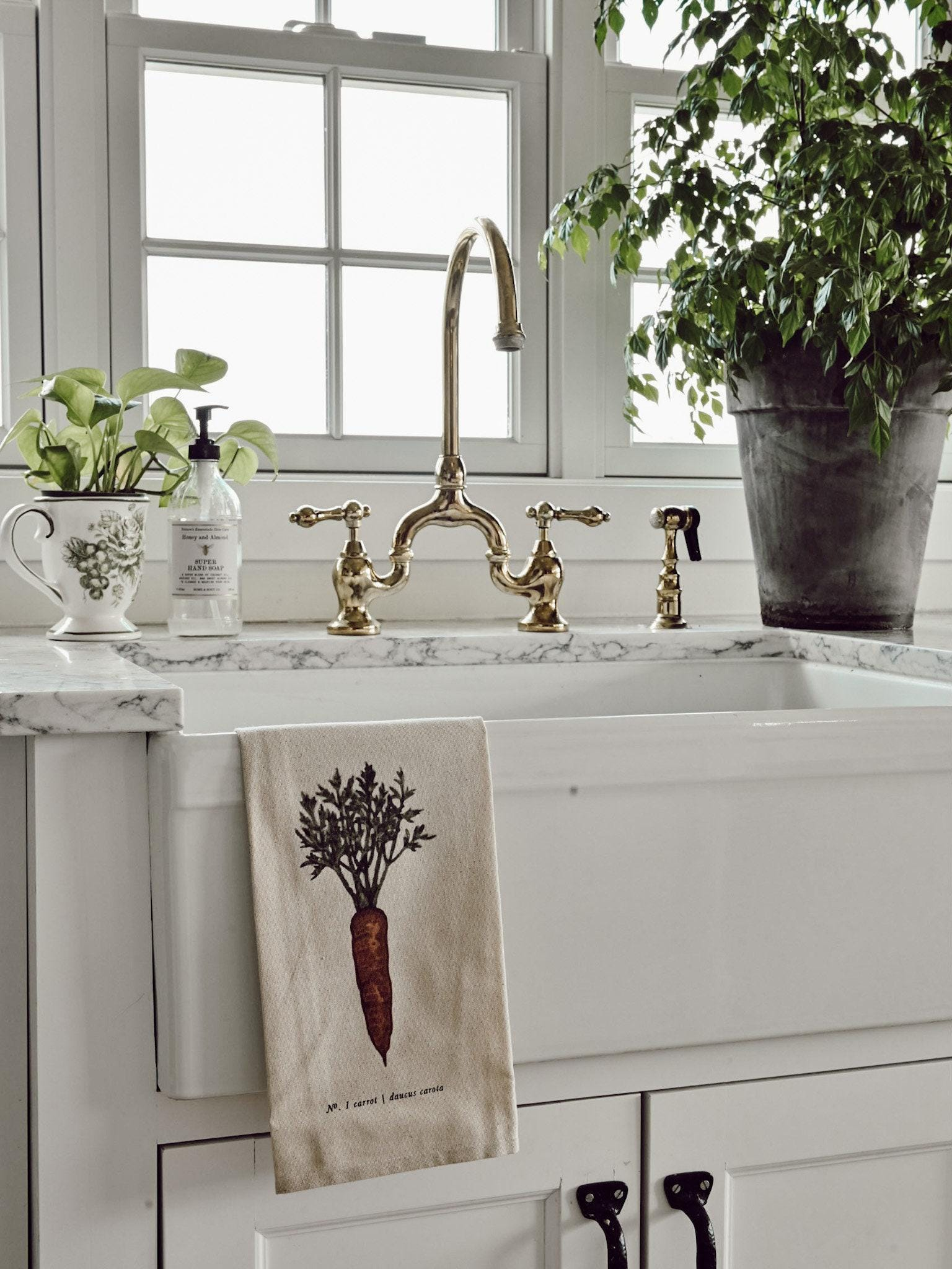 Tea Towel - Fruits + Veggies Color Tea Towel