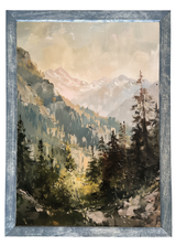 Mountain Scene Wood Framed Print