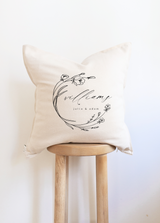 Personalized Names with Floral Wreath