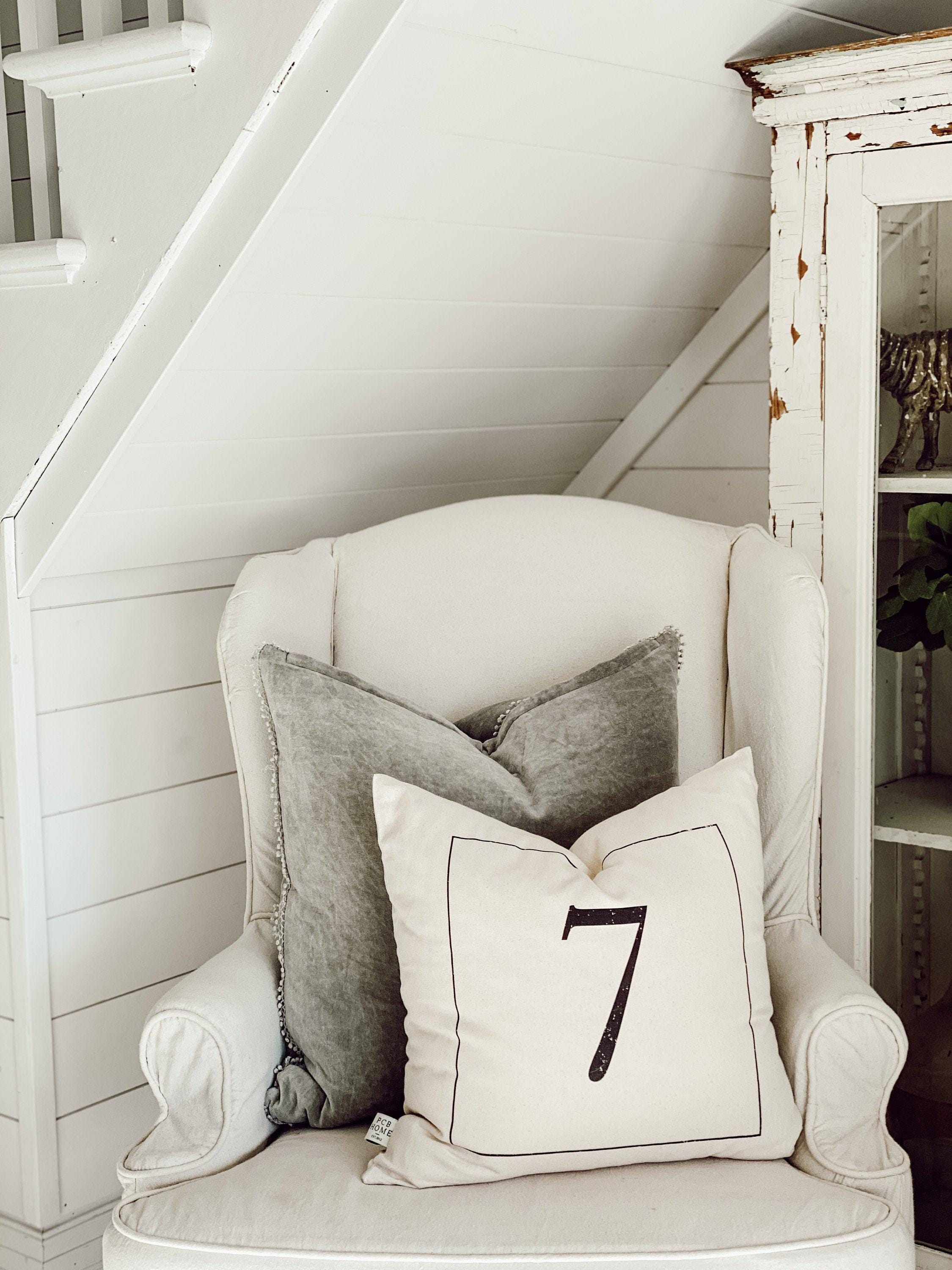 Personalized Throw Pillows - Personalized Vintage Number