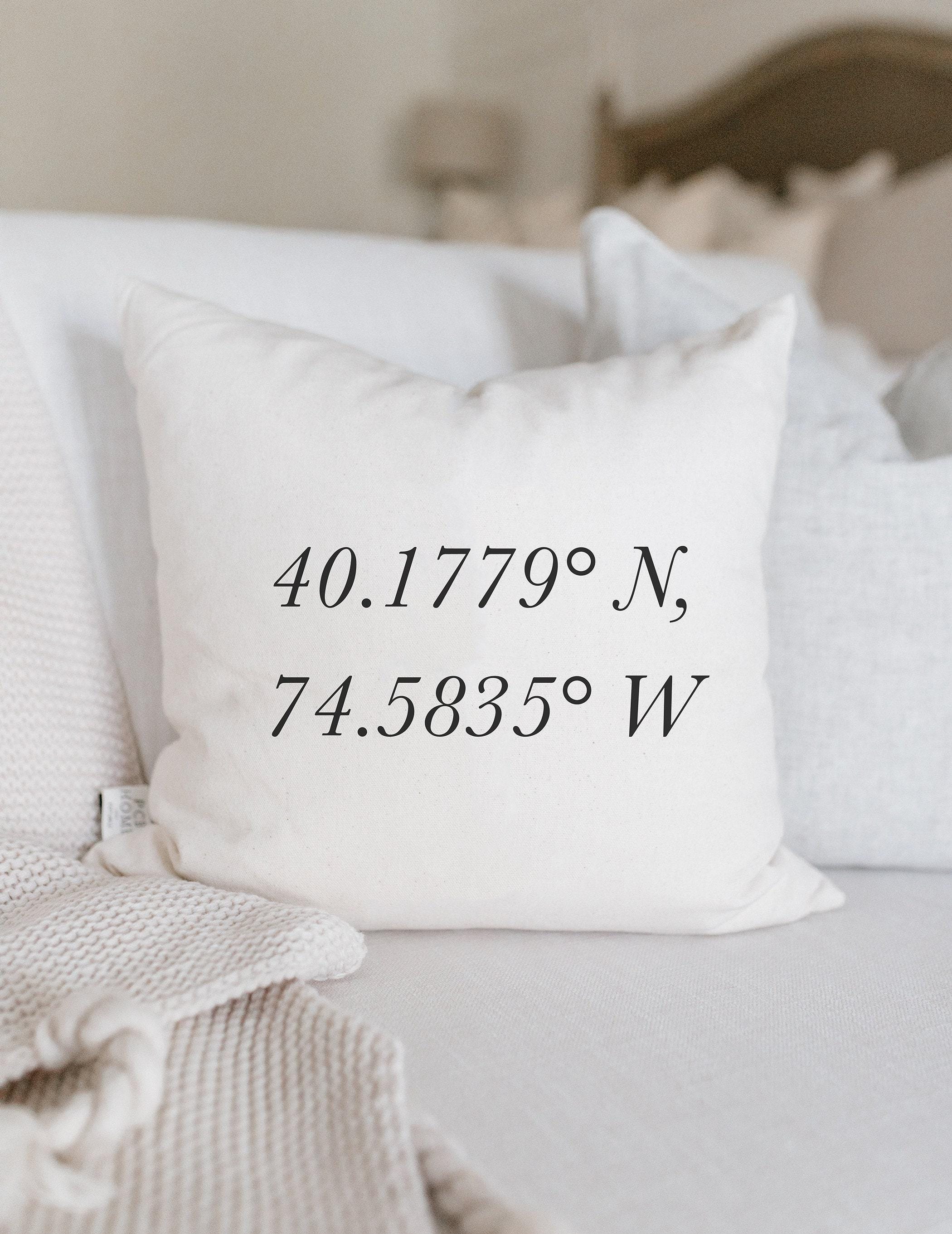 Personalized Throw Pillows - Personalized Coordinates