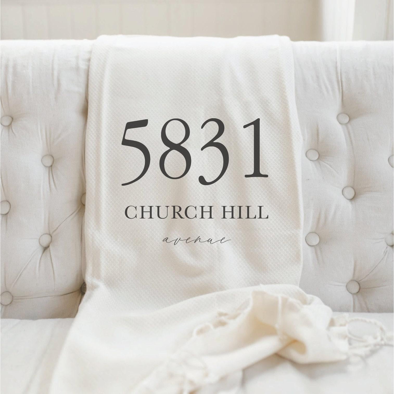 Personalized Throw Blankets - Personalized Address