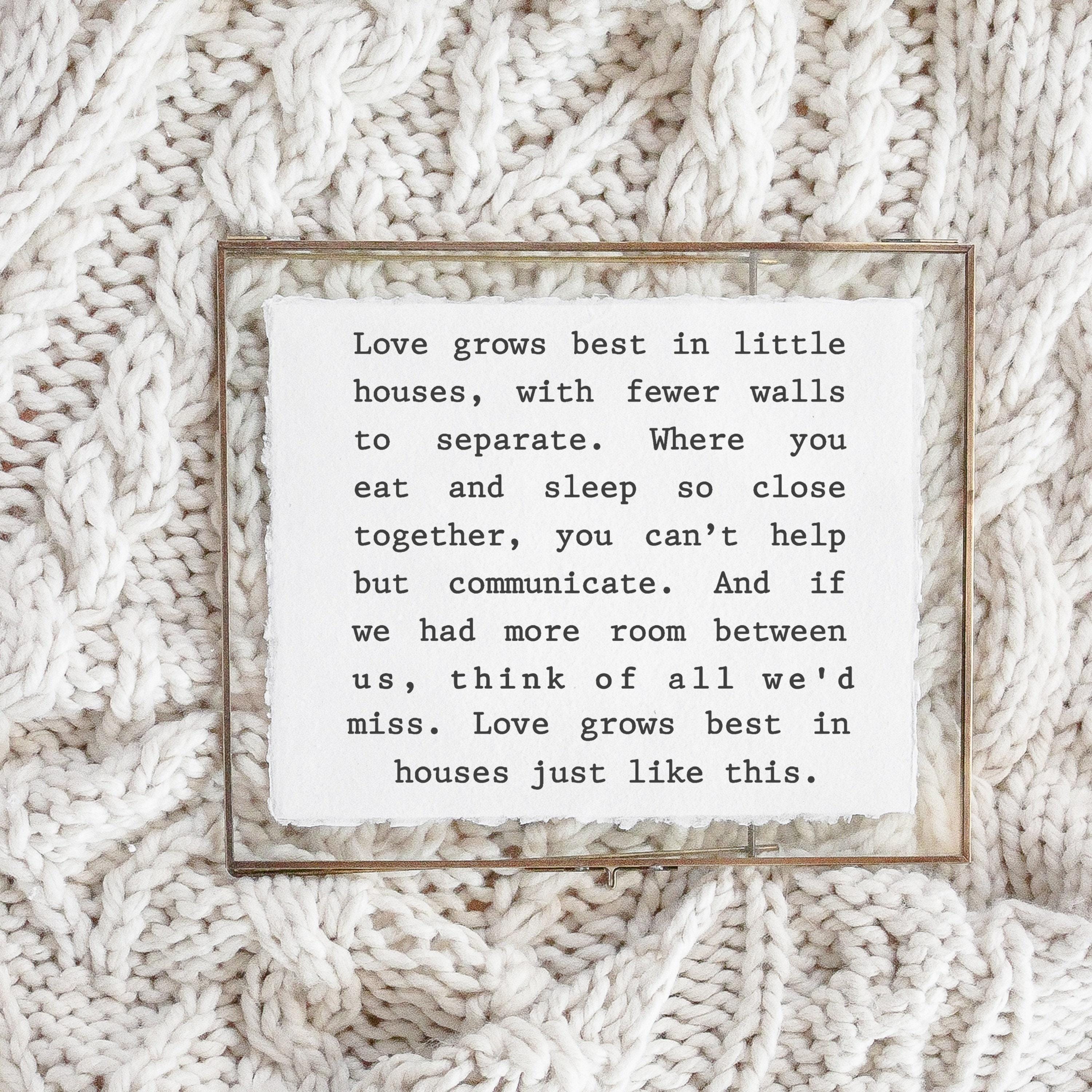 Glass Table Frames & Cards - Love Grows Best