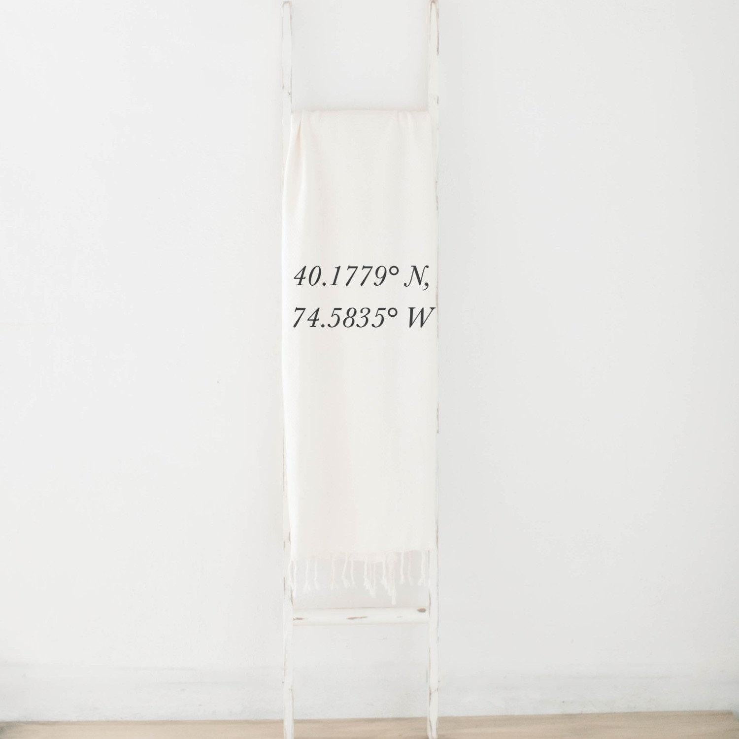 Personalized Throw Blankets - Personalized Coordinates