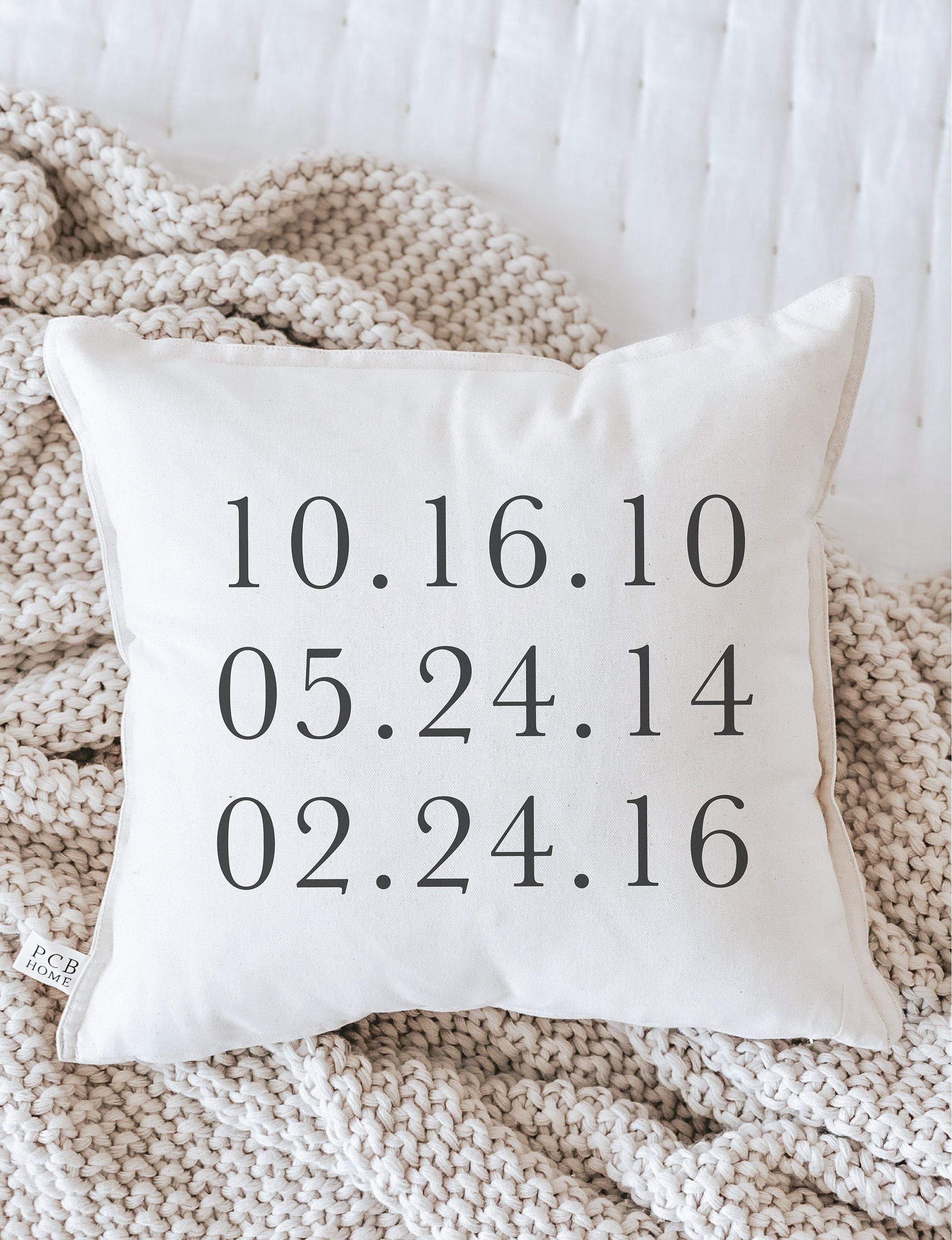 Personalized Throw Pillows - Personalized Special Dates
