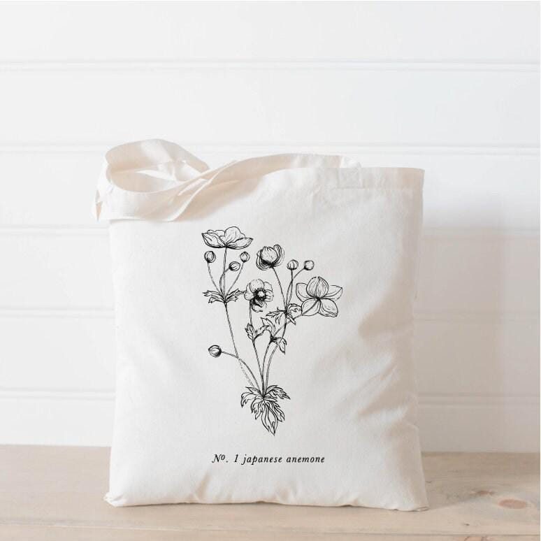 Tote Bags - Botanical Flowers