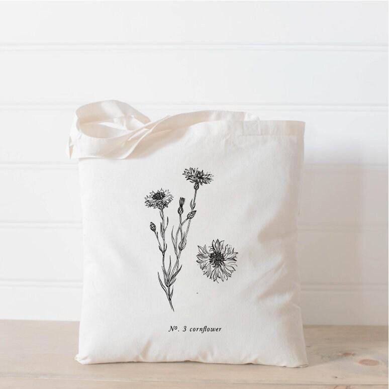 Tote Bags - Botanical Flowers