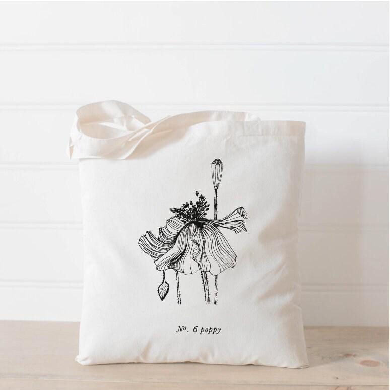 Tote Bags - Botanical Flowers
