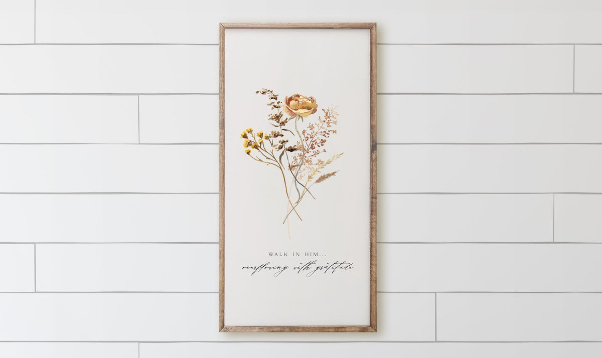 Wooden Frames - Overflowing with Gratitude