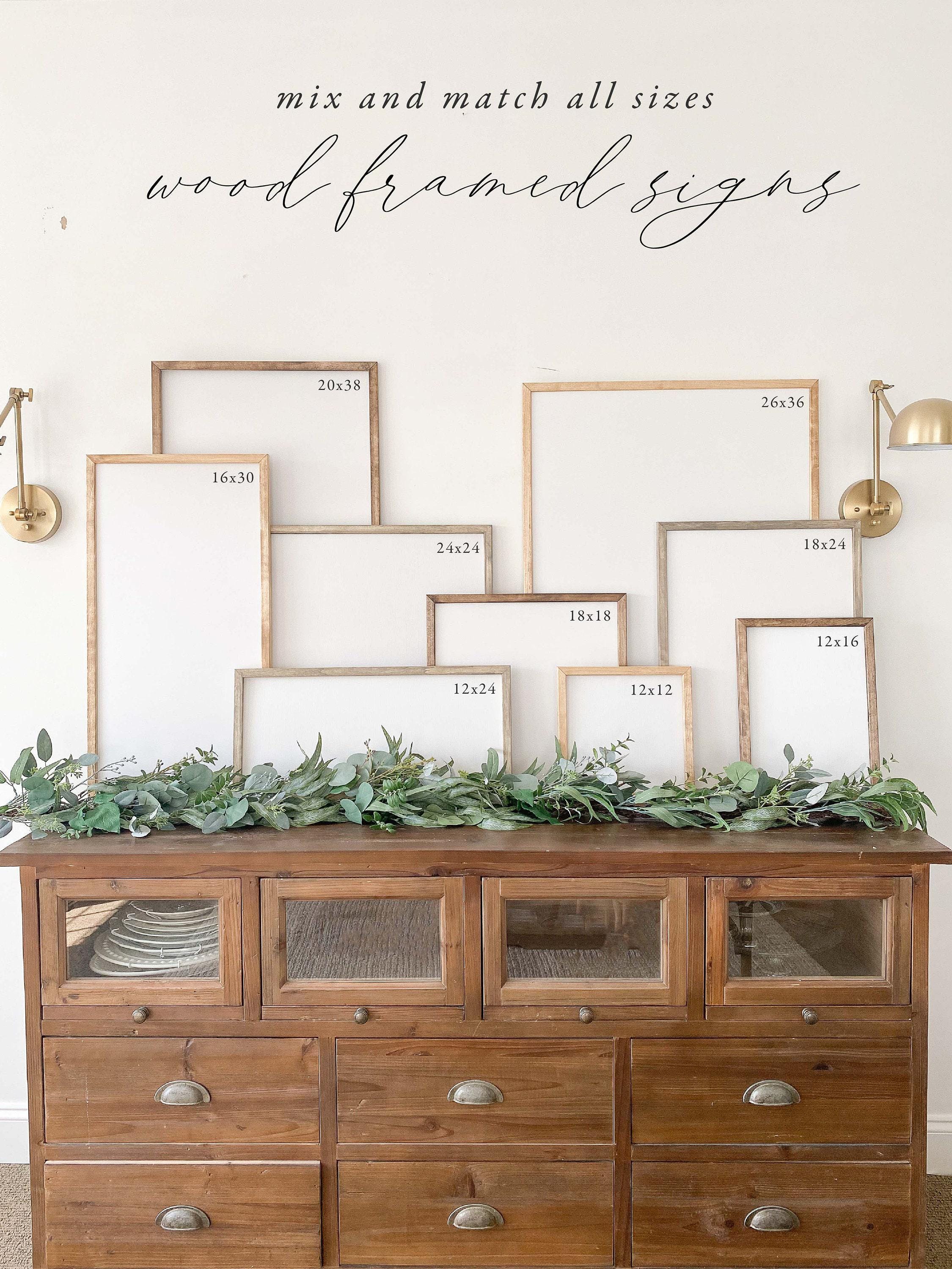 Wooden Frames - Overflowing with Gratitude