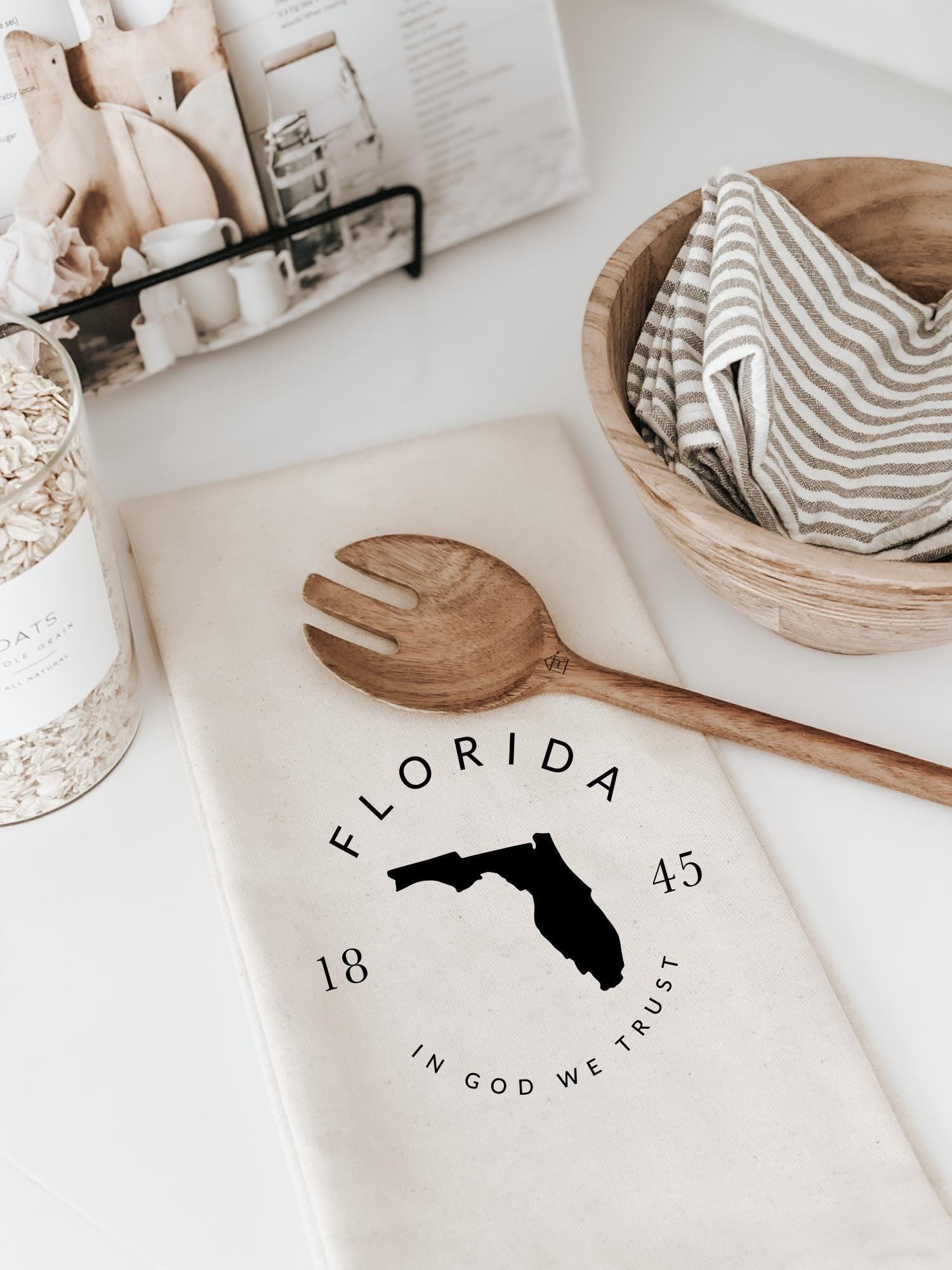 Personalized Tea Towel - Personalized State Slogan