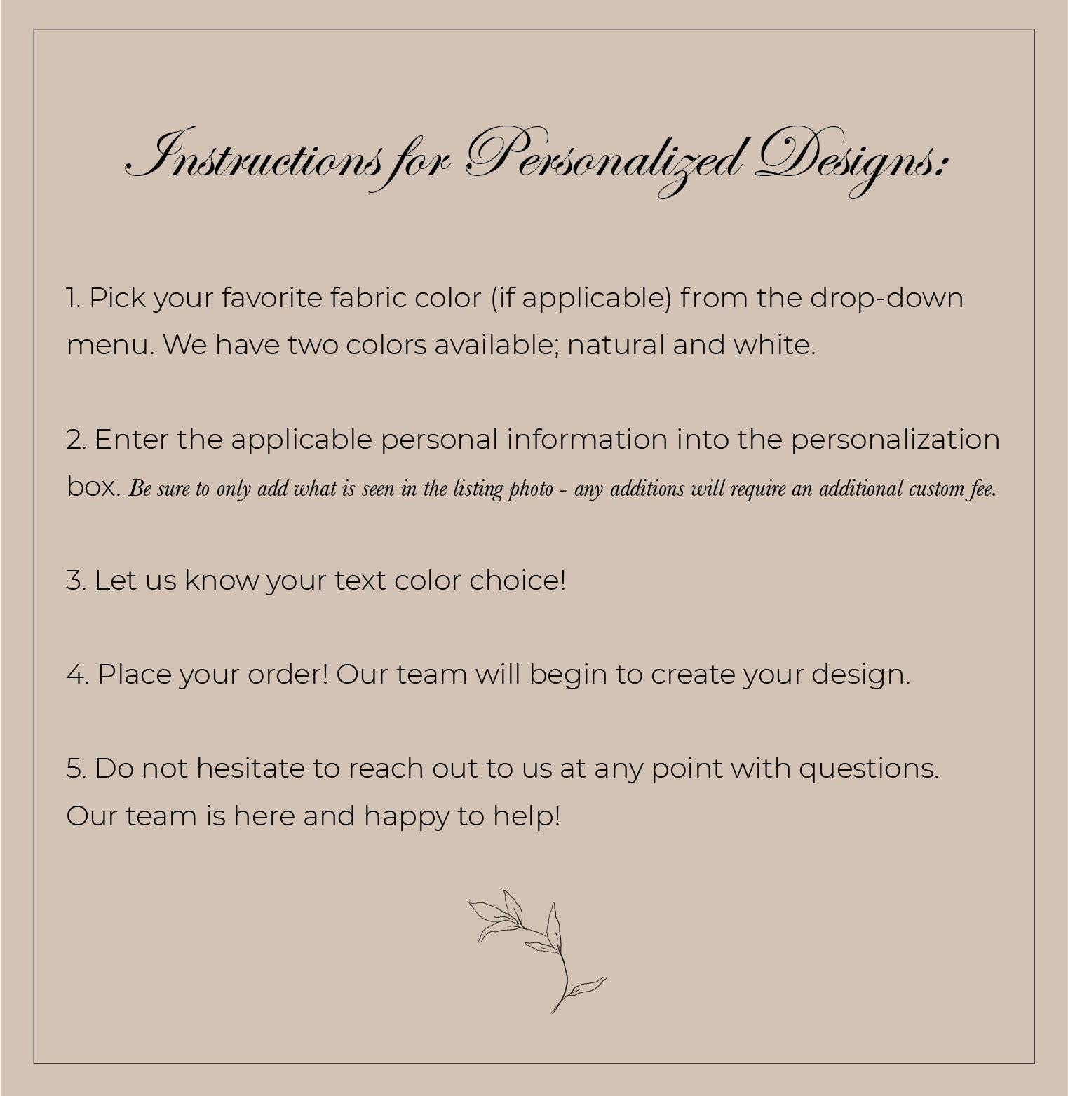 Personalized Throw Pillows - Personalized Initials and Date