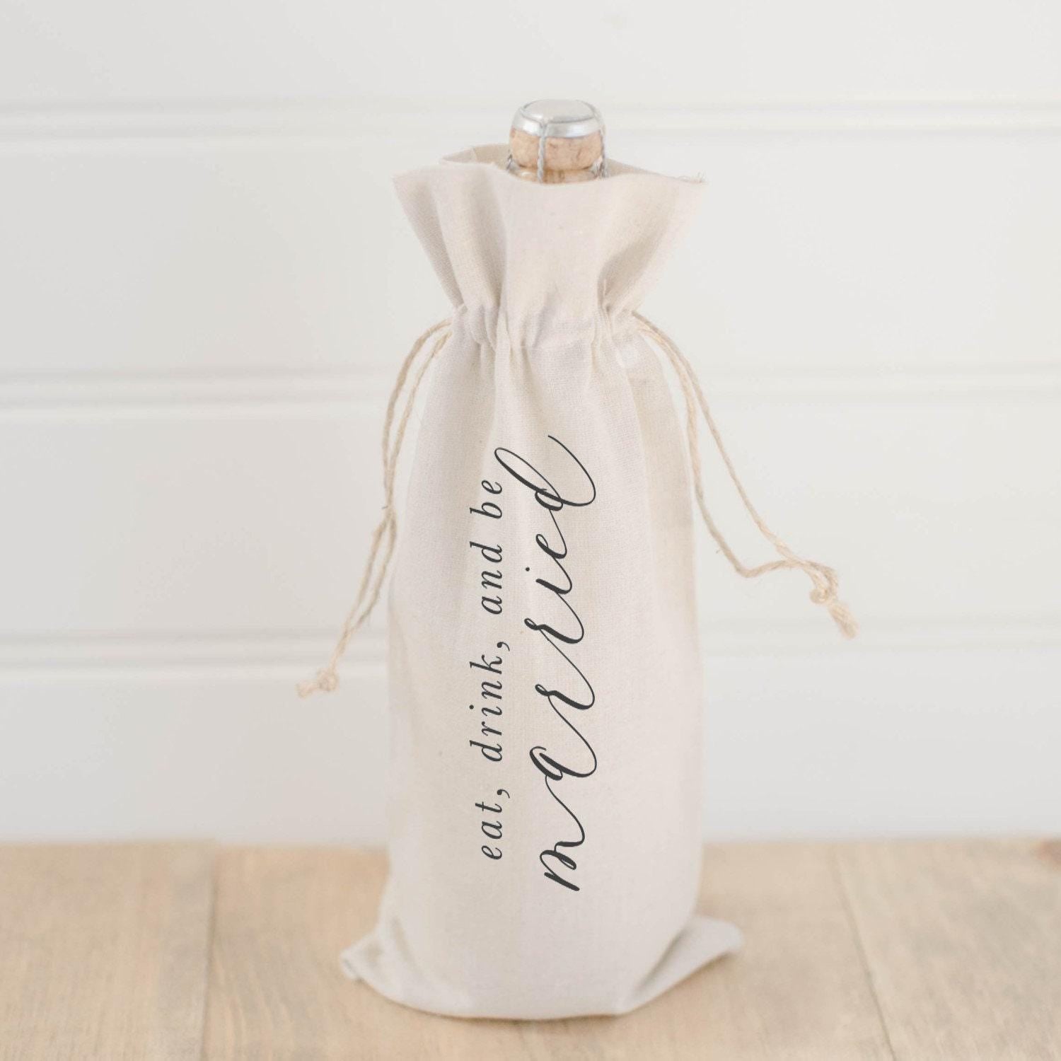 Wine Bags - Eat Drink and Be Married