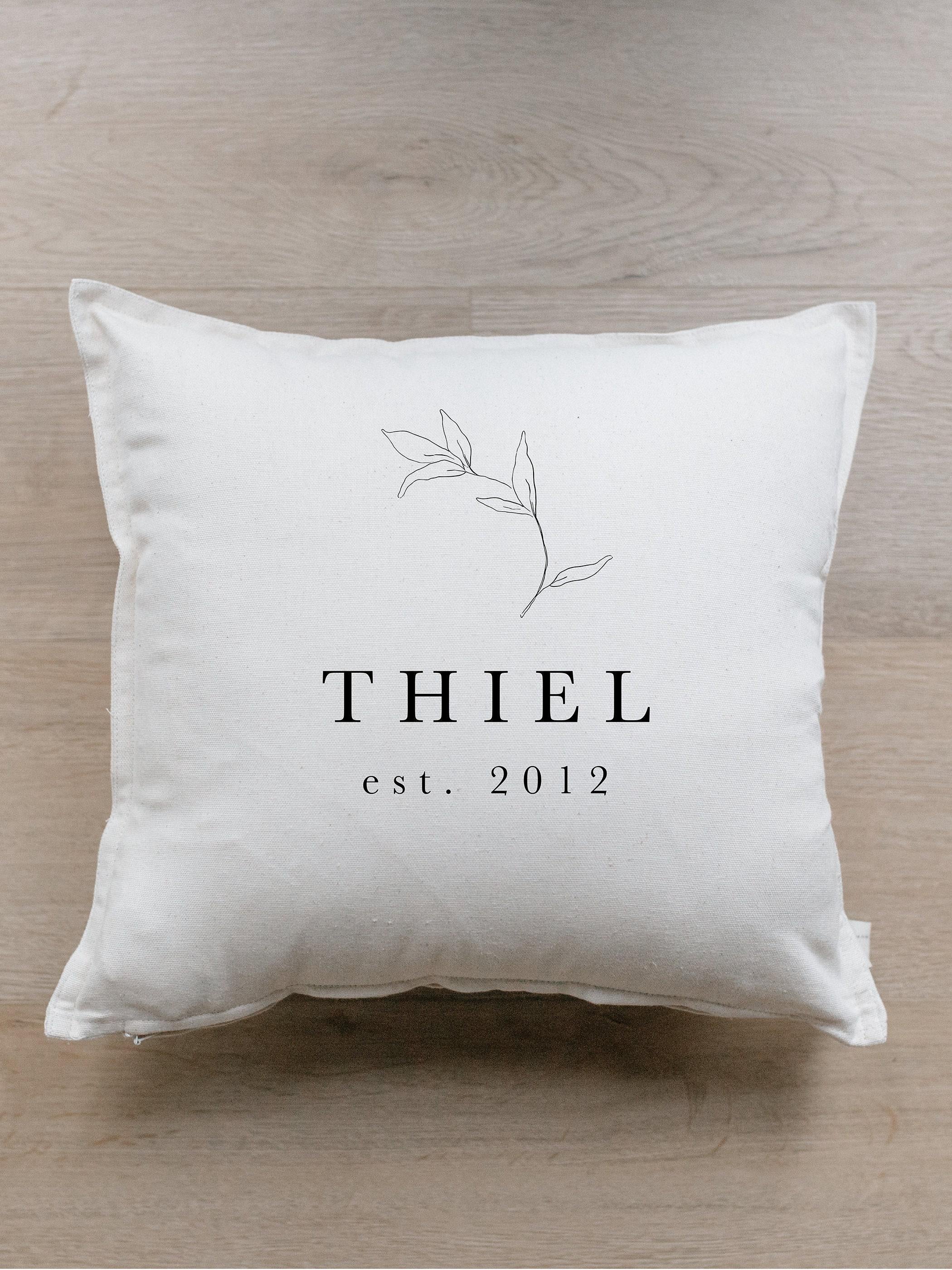 Personalized Throw Pillows - Personalized Last Name With