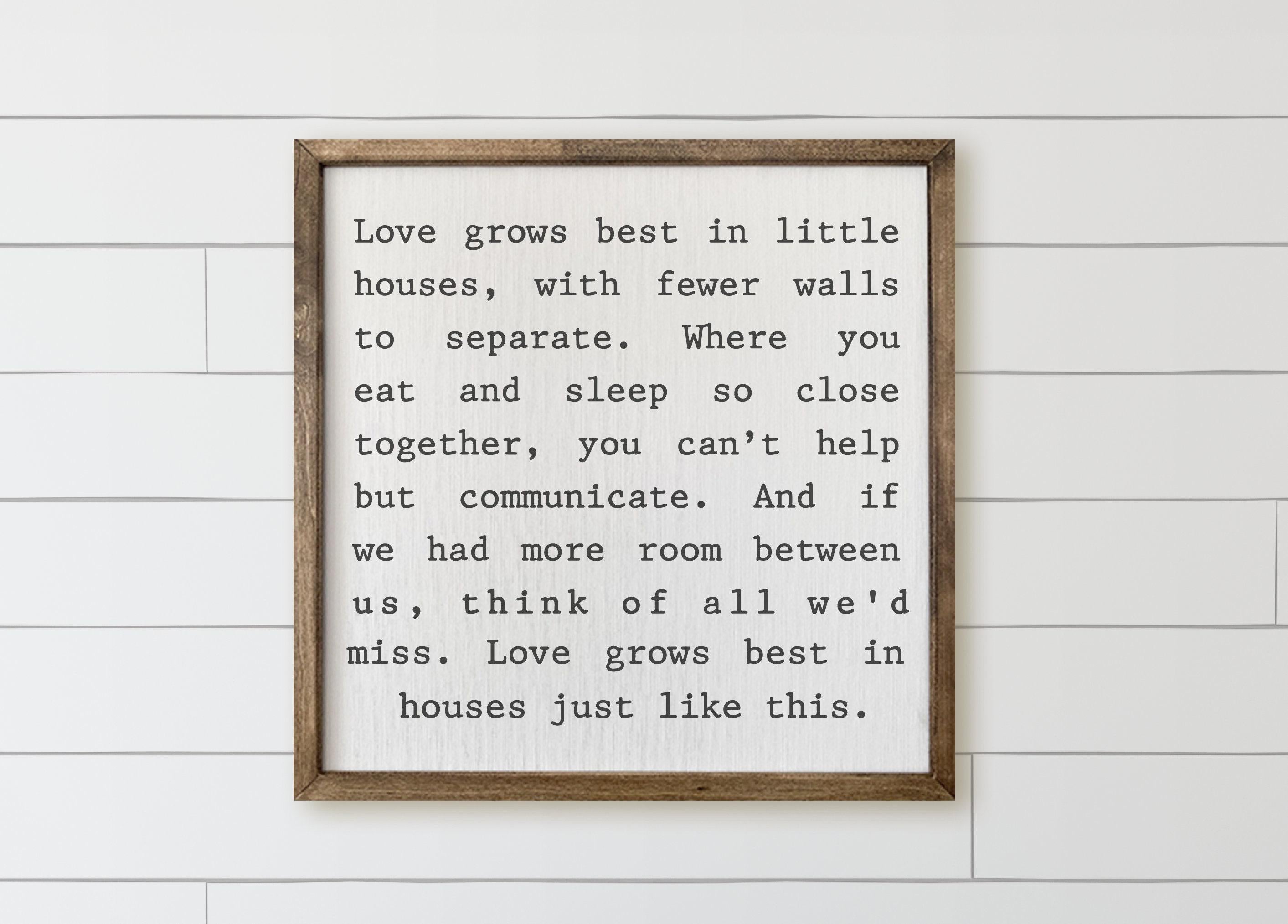 Wooden Frames - Love Grows Best