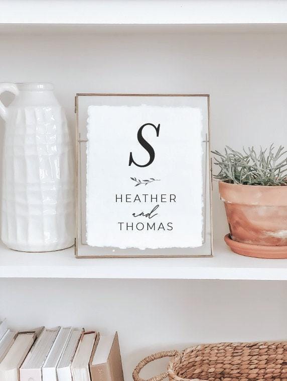 Personalized Glass Table Frames & Cards