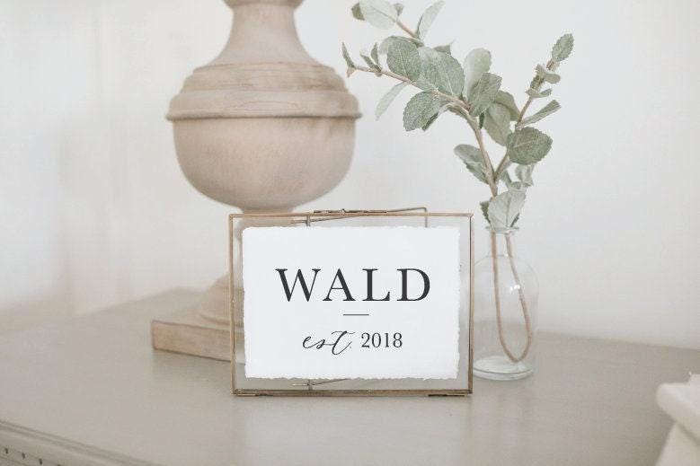 Personalized Glass Table Frames & Cards