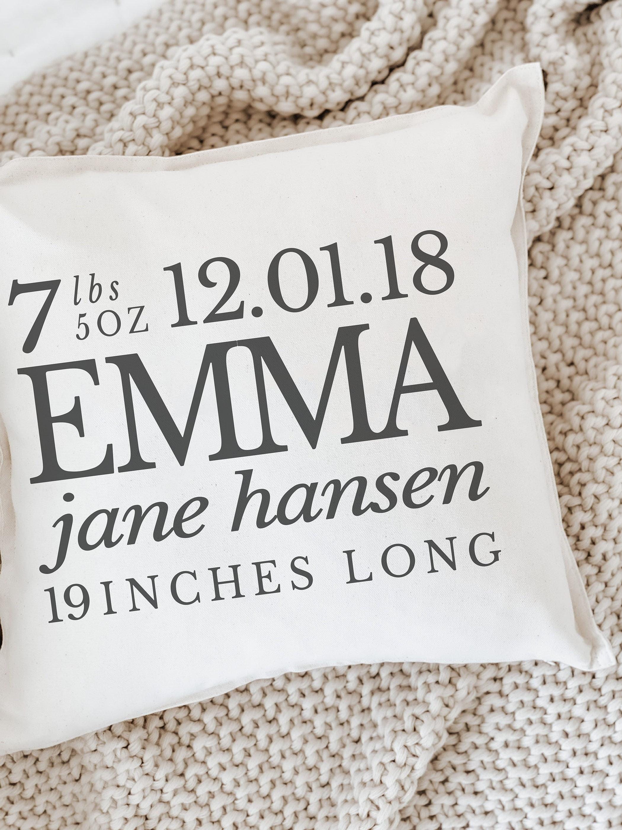 Personalized Throw Pillows - Personalized Classic Birth