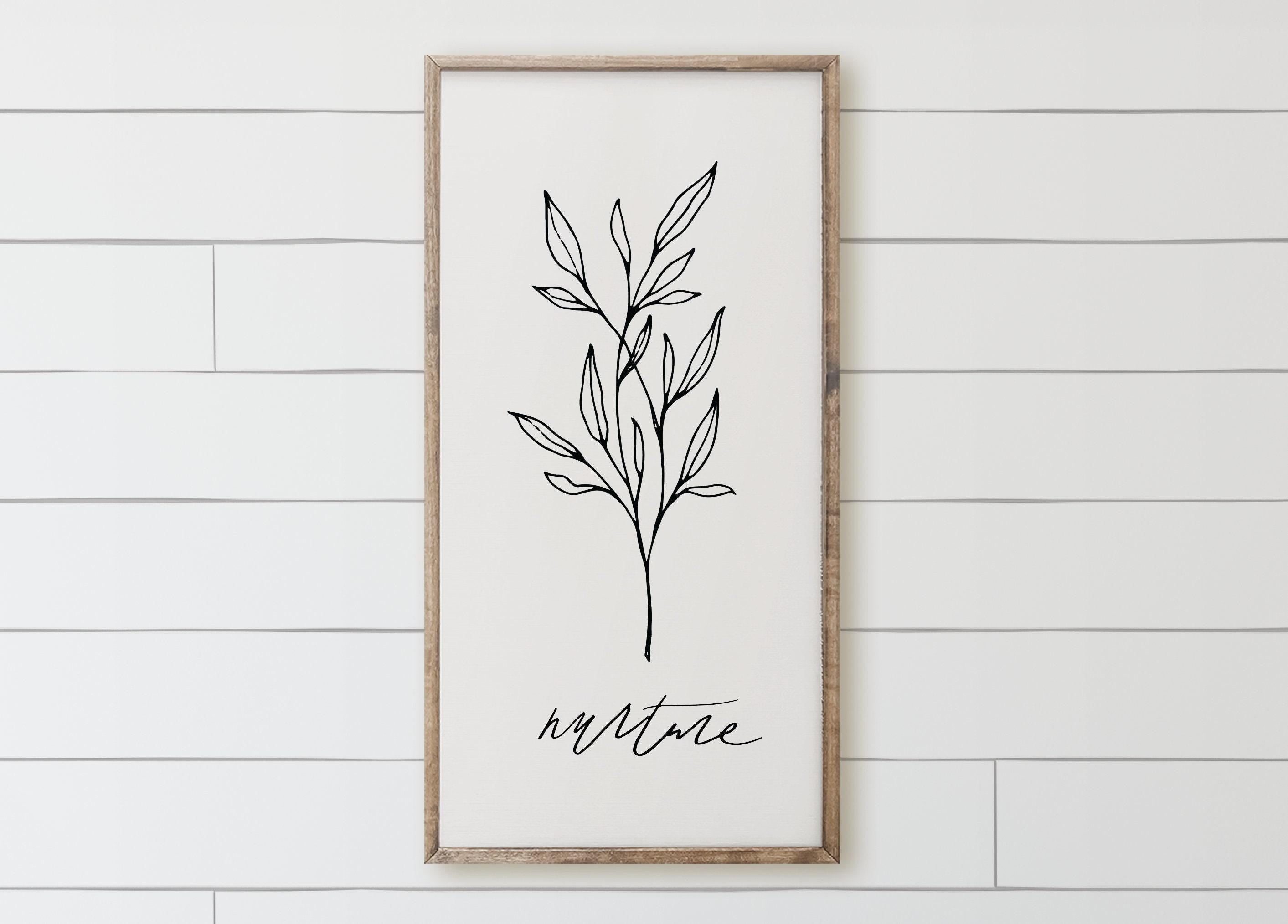 Wooden Frames - Nurture Wildflower